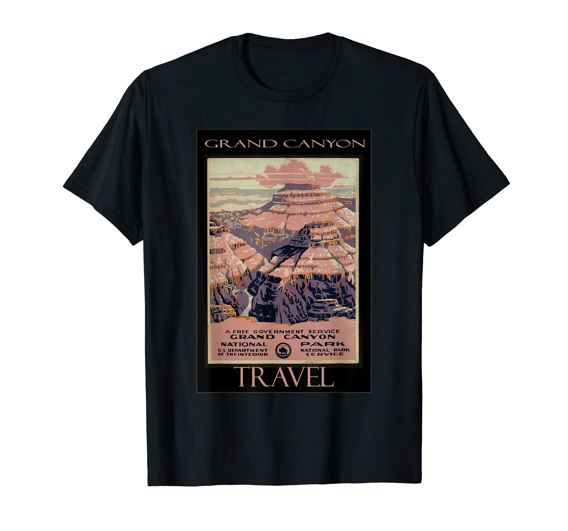 Grand Canyon National Park Travel T-Shirt - Minimalist Print for Adults - T-Shirt, Sweatshirt, Hoodie
