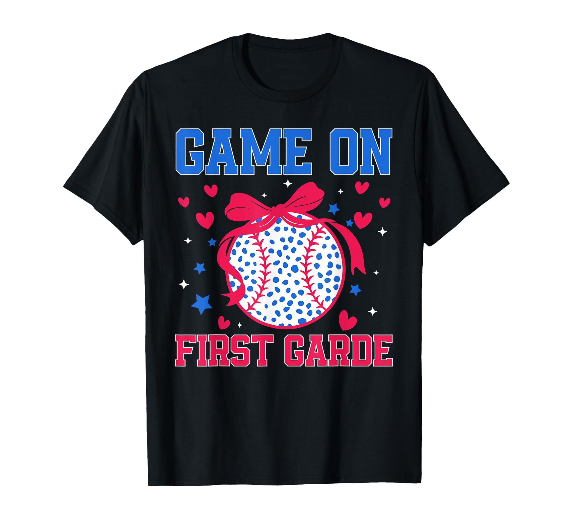 1St Grade Coquette Game Baseball T-Shirt - Aesthetic Graphic for Adults - T-Shirt, Sweatshirt, Hoodie