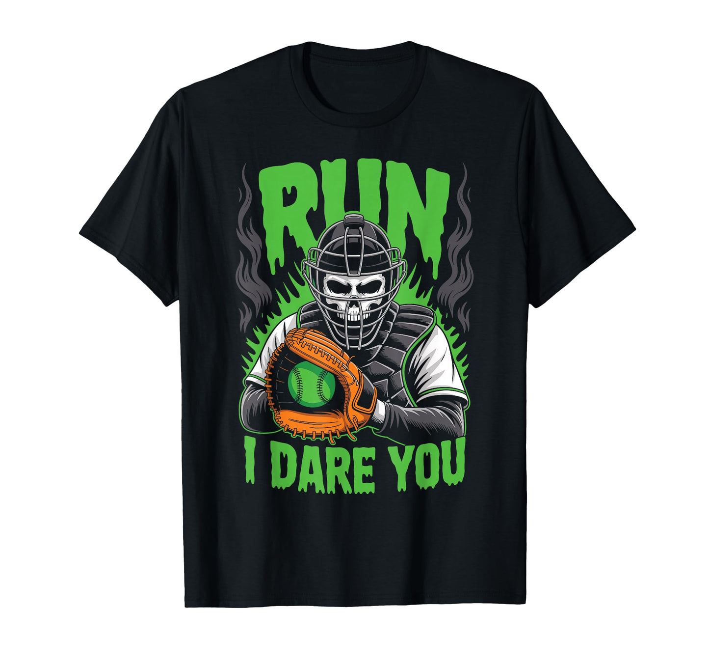 Run I Dare You Scary Baseball T-Shirt - Minimalist Print for Adults - T-Shirt, Sweatshirt, Hoodie