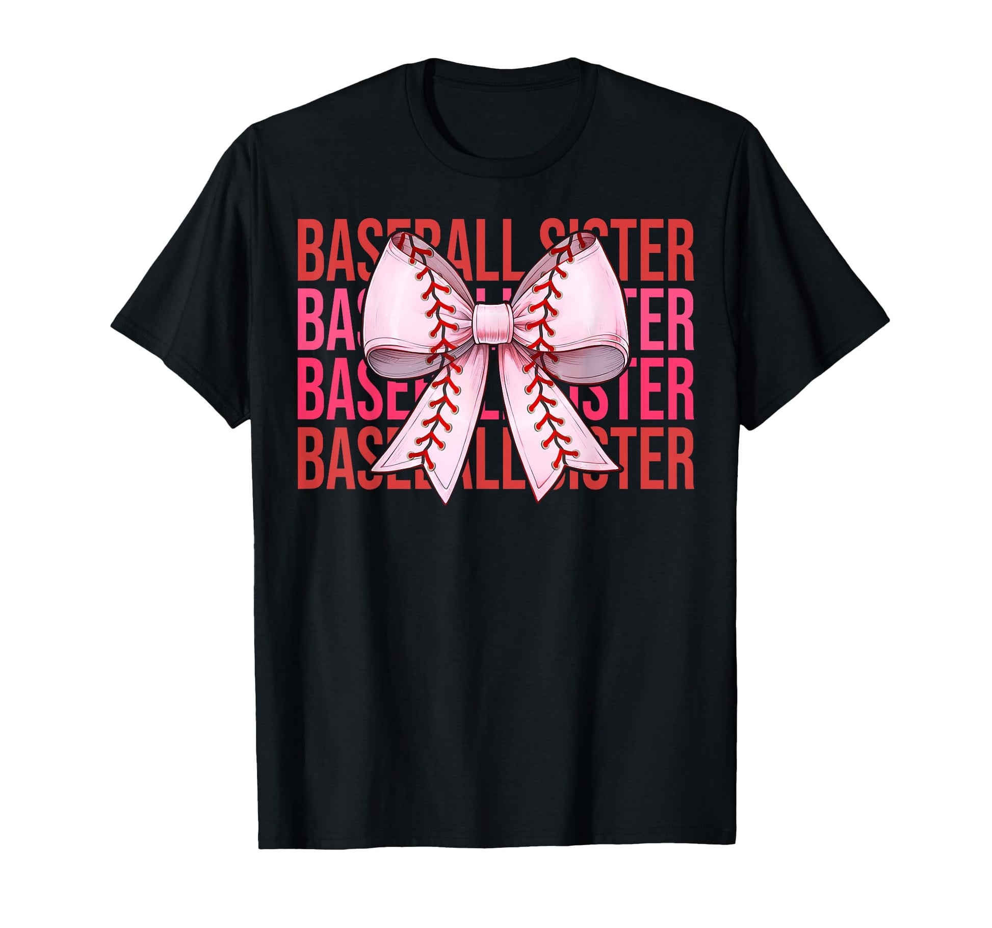 Baseball Sister Baseball Coquette T-Shirt - Aesthetic Graphic for Adults - T-Shirt, Sweatshirt, Hoodie