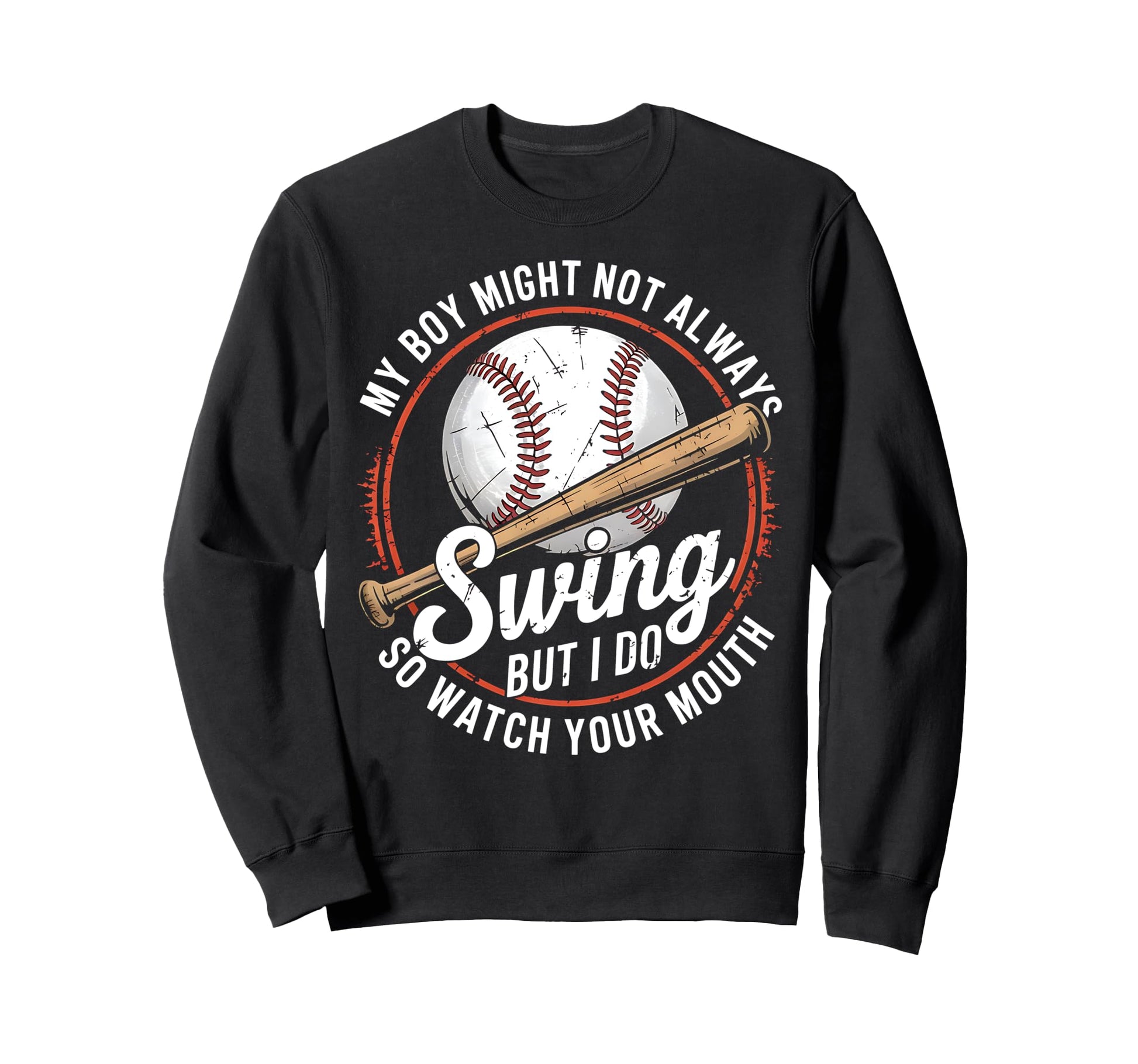 Baseball Parent Attitude Watch Your Sweatshirt - Aesthetic Graphic Unisex - T-Shirt, Sweatshirt, Hoodie