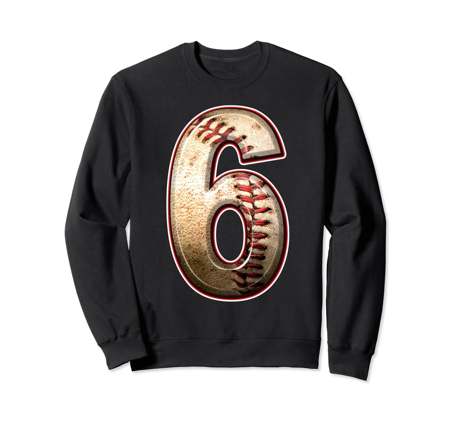 6 Years Old Baseball Player 6Th Sweatshirt - Unique Graphic Unisex - T-Shirt, Sweatshirt, Hoodie