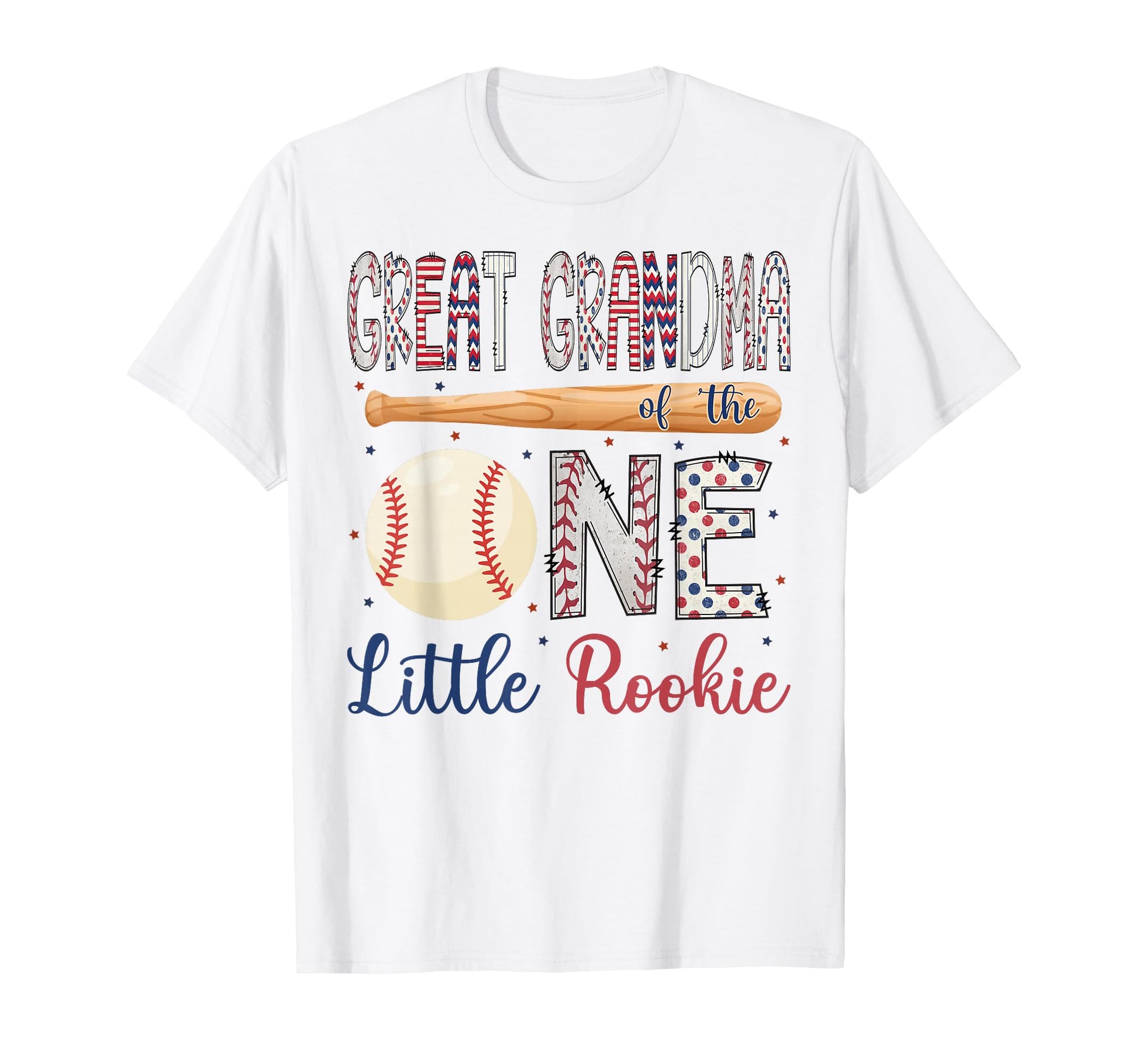 Great Grandma One Little Rookie T-Shirt - Casual Everyday Wear Unisex - T-Shirt, Sweatshirt, Hoodie