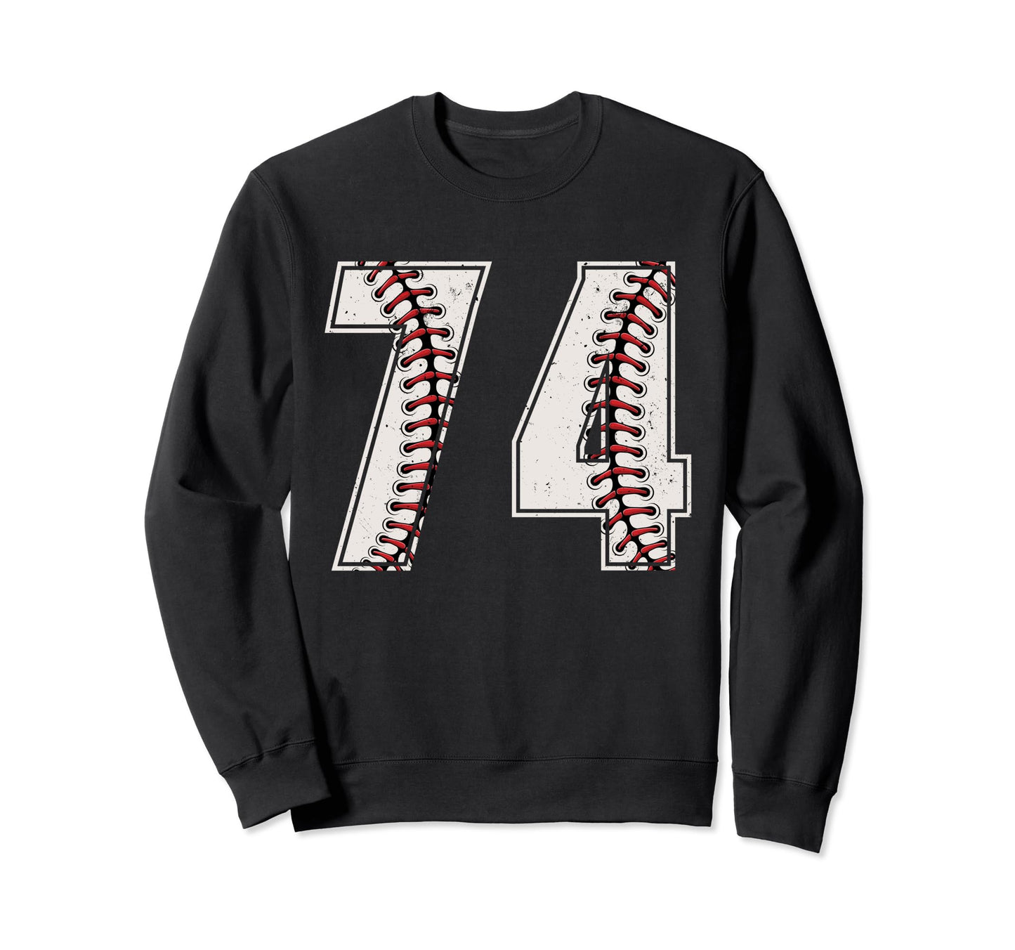 Baseball Player Number 74 Seventy Sweatshirt - Aesthetic Graphic Unisex - T-Shirt, Sweatshirt, Hoodie