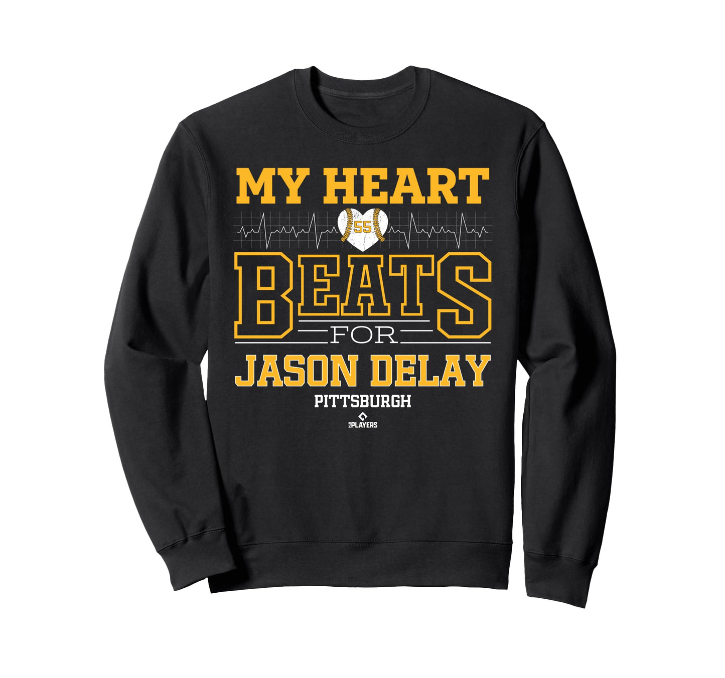 My Heart Beats Jason Delay Pittsburgh Sweatshirt - Trendy Graphic Unisex - T-Shirt, Sweatshirt, Hoodie