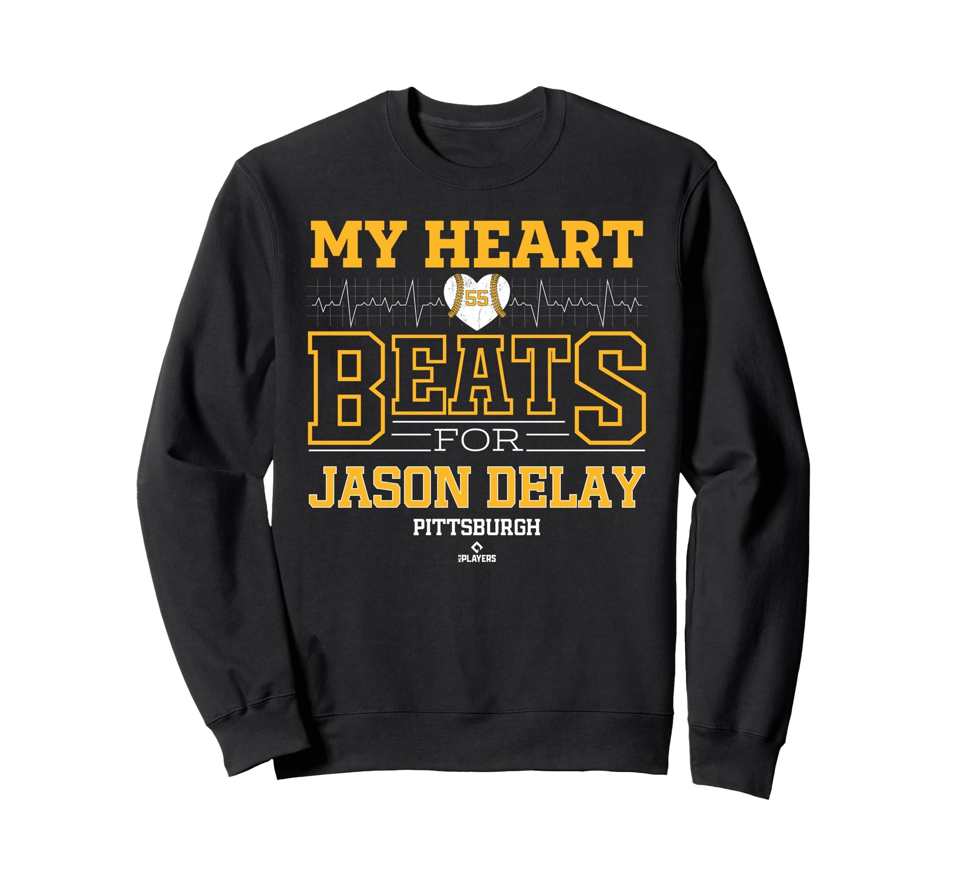 My Heart Beats Jason Delay Pittsburgh Sweatshirt - Trendy Graphic Unisex - T-Shirt, Sweatshirt, Hoodie