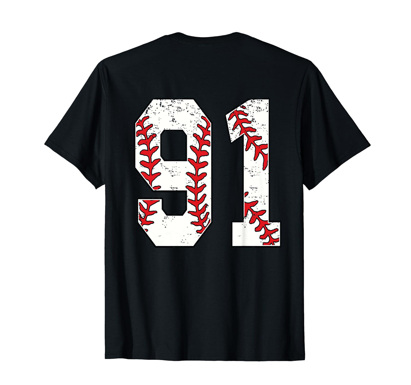 Number 91 Baseball Jersey Number 91 T-Shirt - Trendy Graphic for Adults - T-Shirt, Sweatshirt, Hoodie