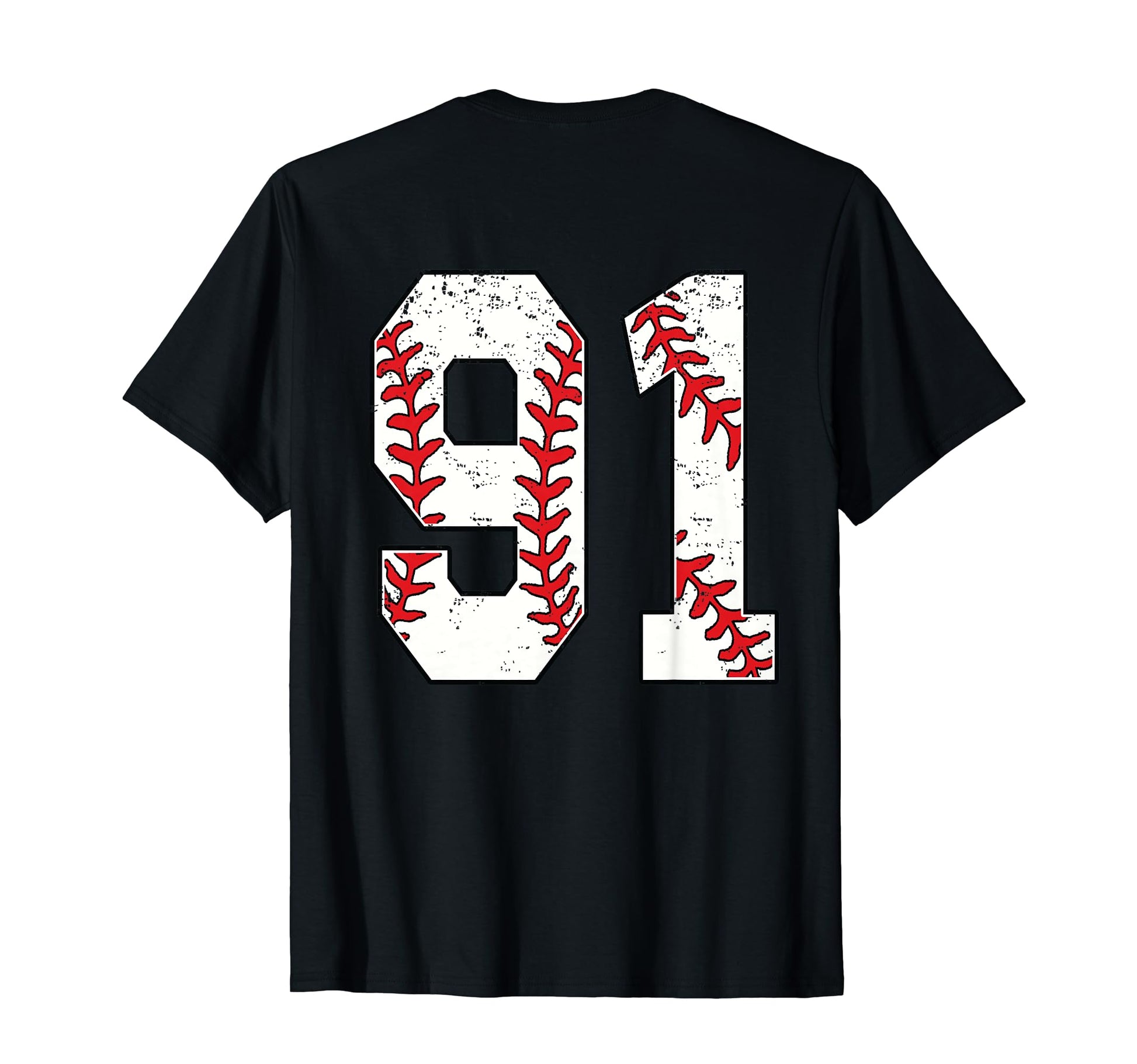Number 91 Baseball Jersey Number 91 T-Shirt - Trendy Graphic for Adults - T-Shirt, Sweatshirt, Hoodie