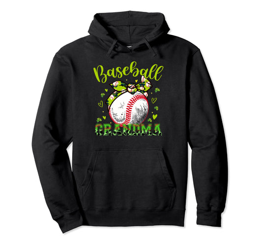Baseball Grandma Headband Leopard Hoodie - Unique Graphic for Adults - T-Shirt, Sweatshirt, Hoodie