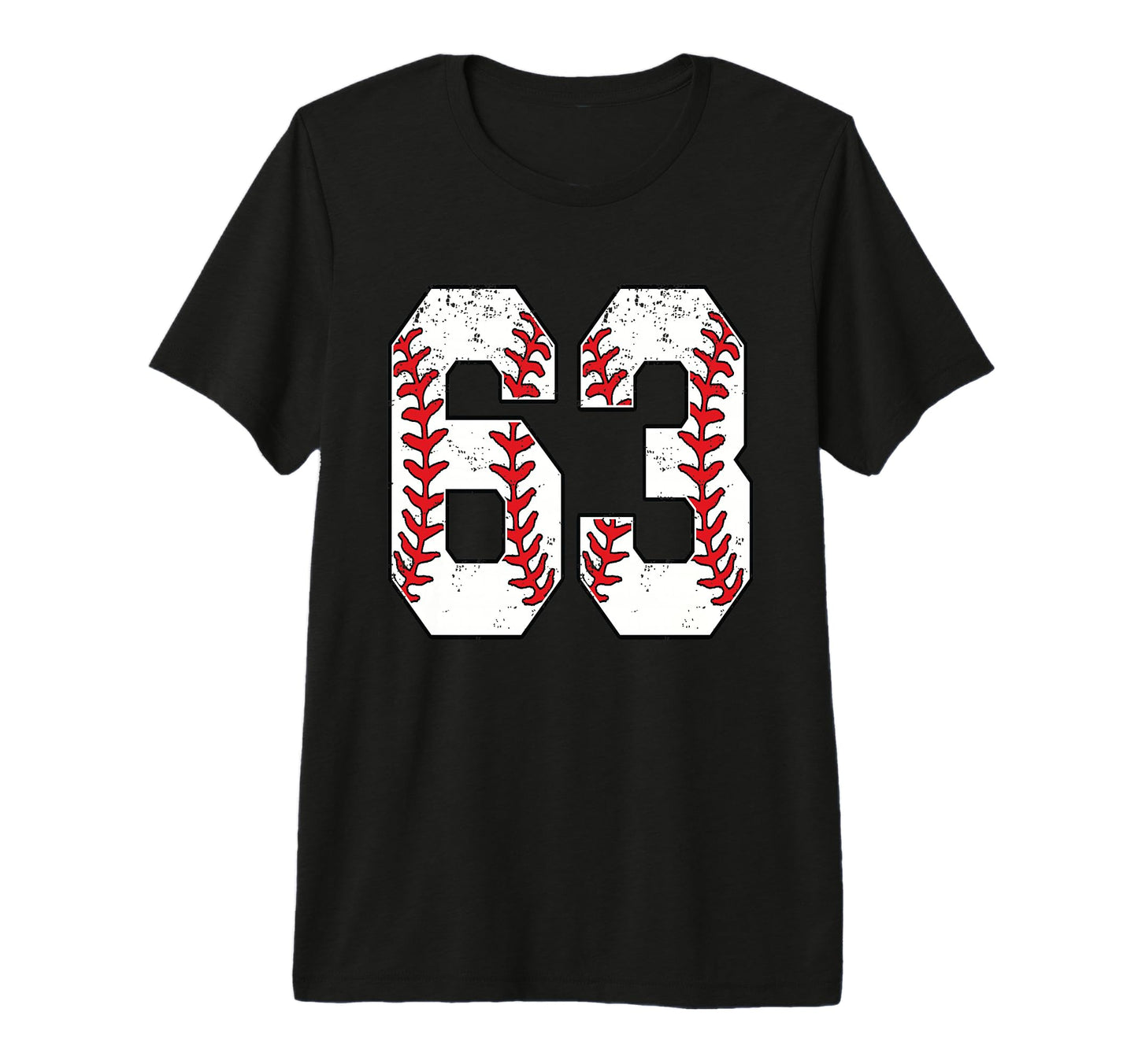 Number 63 Baseball 63 Jersey T-Shirt - Casual Everyday Wear for Adults - T-Shirt, Sweatshirt, Hoodie