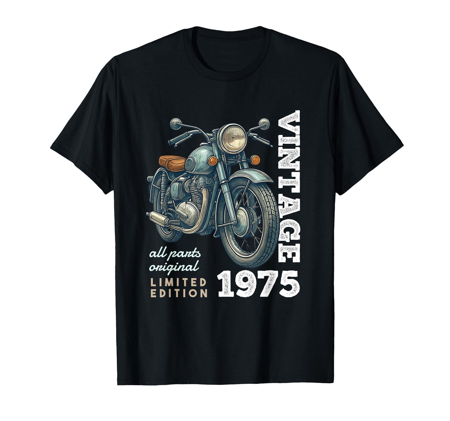 1975 50 Years Old Motorcycle 50Th T-Shirt - Fun Novelty Design Unisex - T-Shirt, Sweatshirt, Hoodie