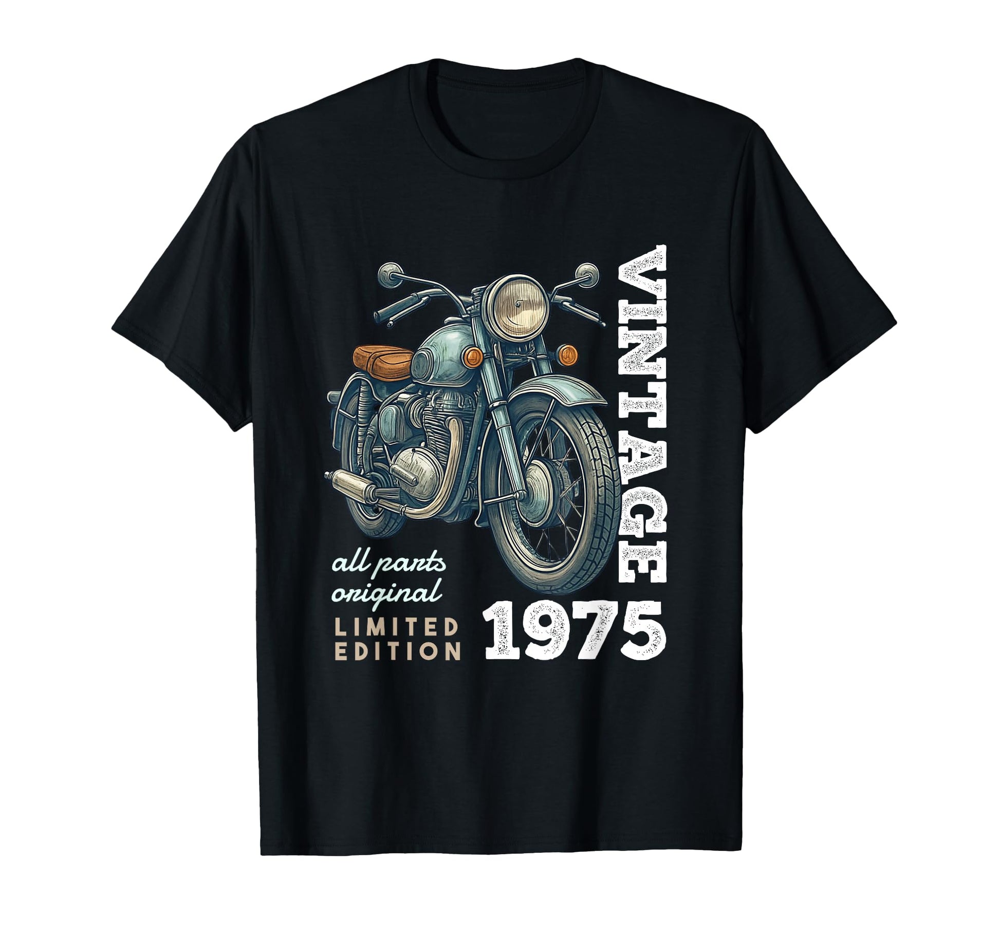 1975 50 Years Old Motorcycle 50Th T-Shirt - Fun Novelty Design Unisex - T-Shirt, Sweatshirt, Hoodie