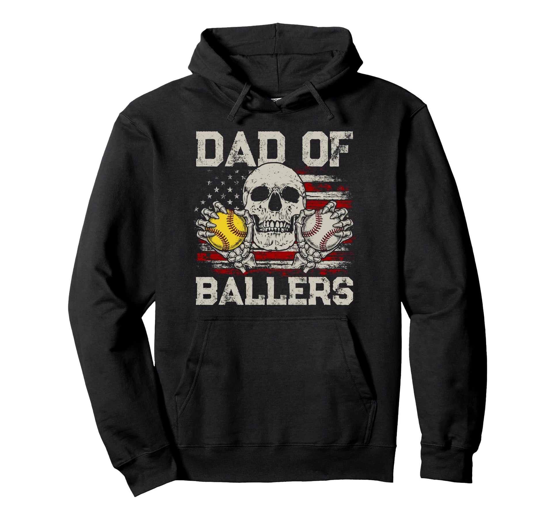 Dad Ballers Funny Daddy Baseball And Hoodie - Aesthetic Graphic Men Women - T-Shirt, Sweatshirt, Hoodie