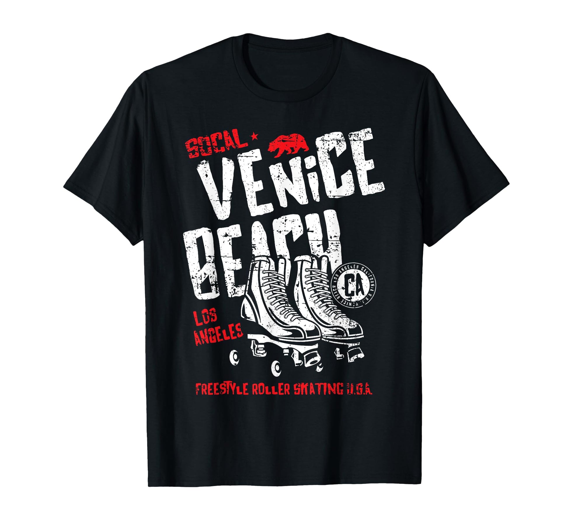 Venice Beach California Roller Skate T-Shirt - Graphic Print Men Women - T-Shirt, Sweatshirt, Hoodie