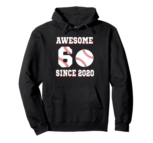 6 Years Old Birthday Baseball Awesome Hoodie - Minimalist Print Men Women - T-Shirt, Sweatshirt, Hoodie