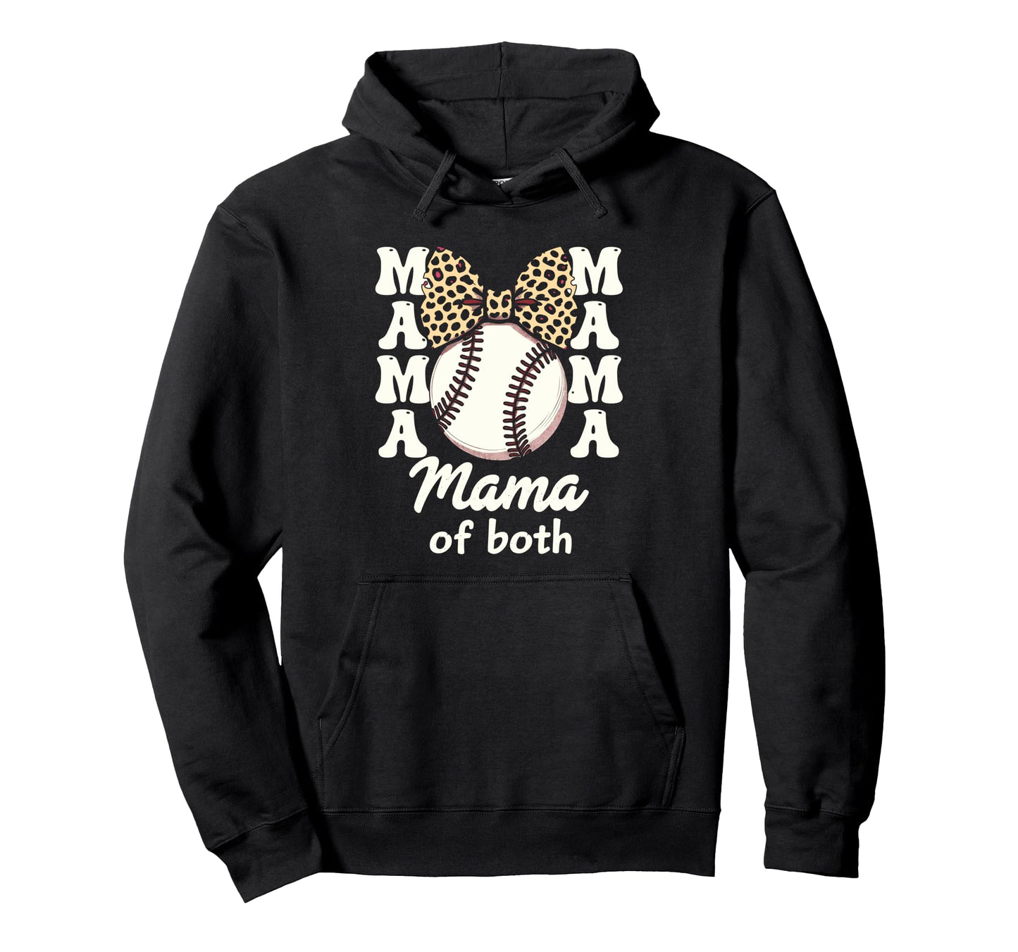 Leopard Mothers Day Mama Mom Both Hoodie - Minimalist Print for Adults - T-Shirt, Sweatshirt, Hoodie