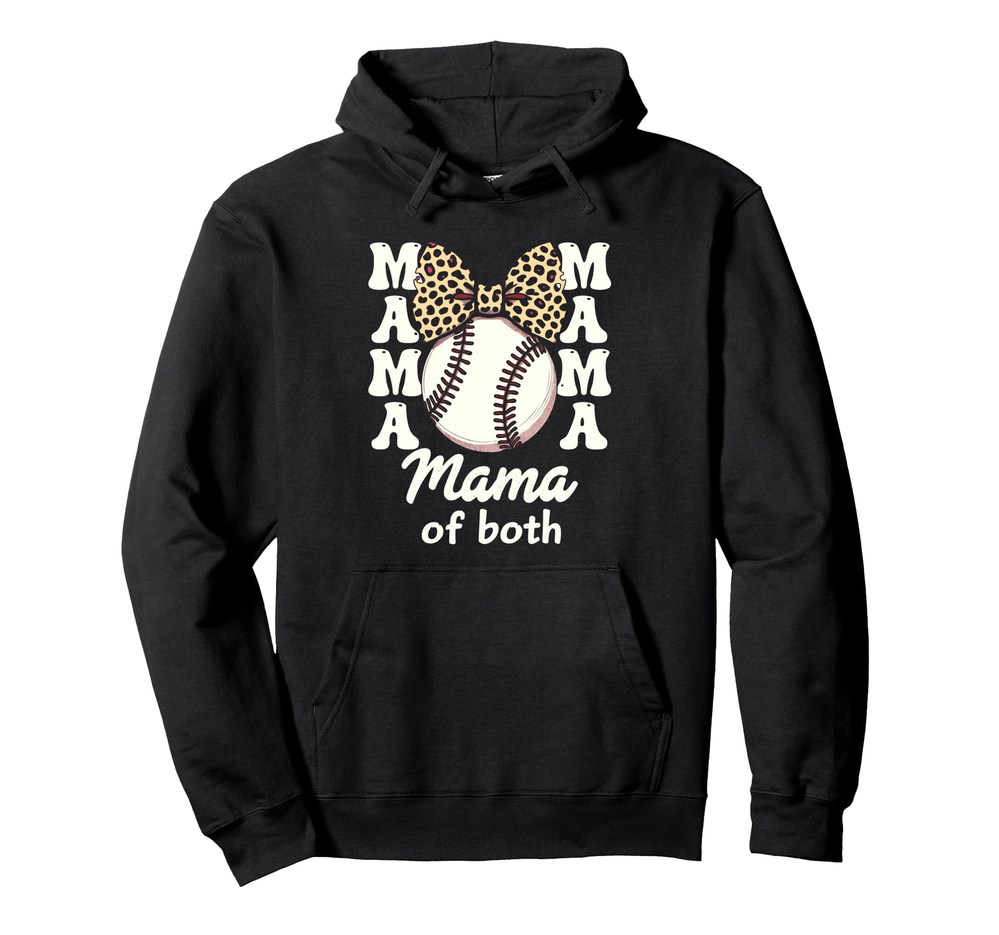 Leopard Mothers Day Mama Mom Both Hoodie - Minimalist Print for Adults - T-Shirt, Sweatshirt, Hoodie