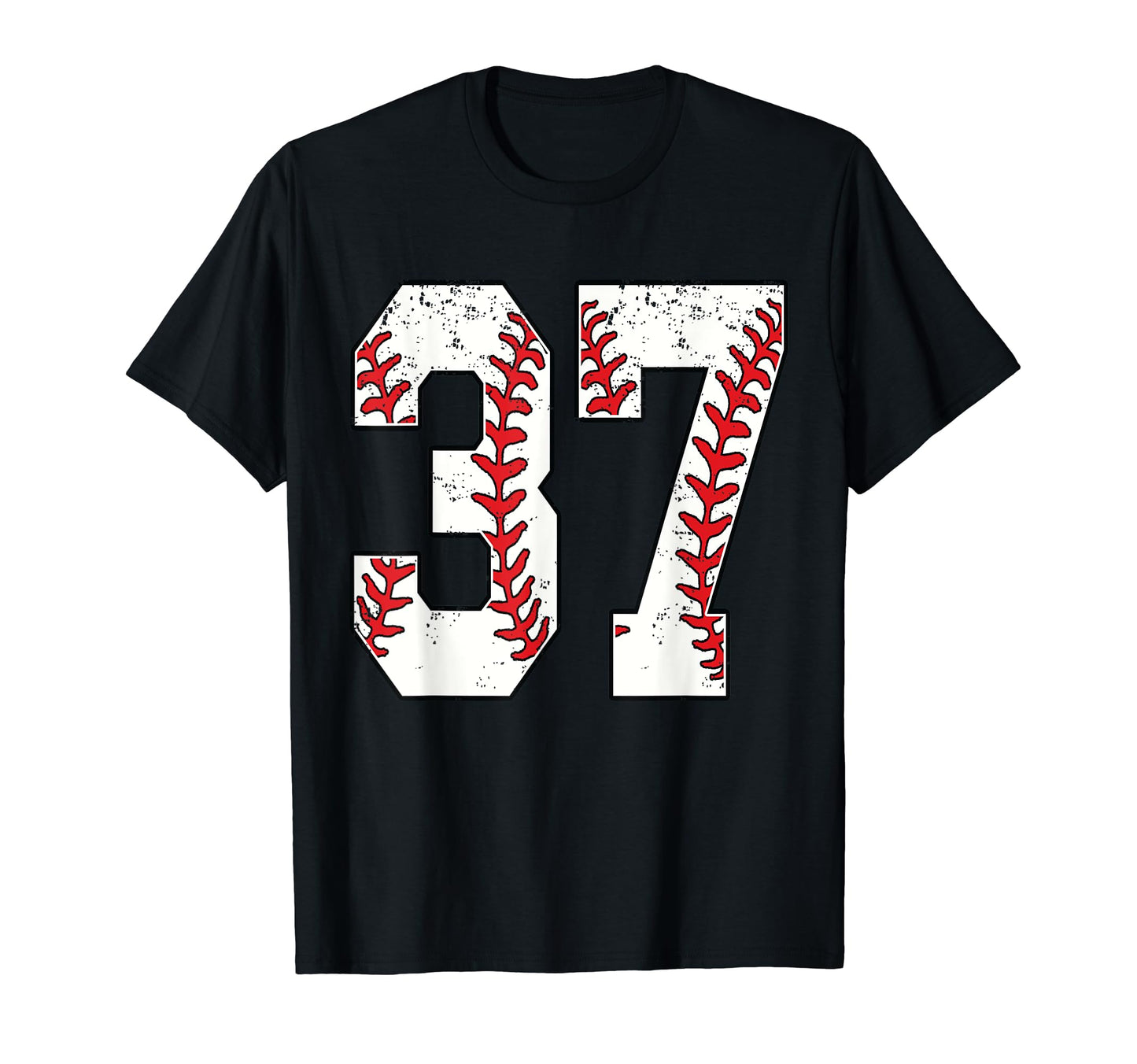 Number 37 Baseball 37 Jersey Number T-Shirt - Novelty Apparel Unisex - T-Shirt, Sweatshirt, Hoodie