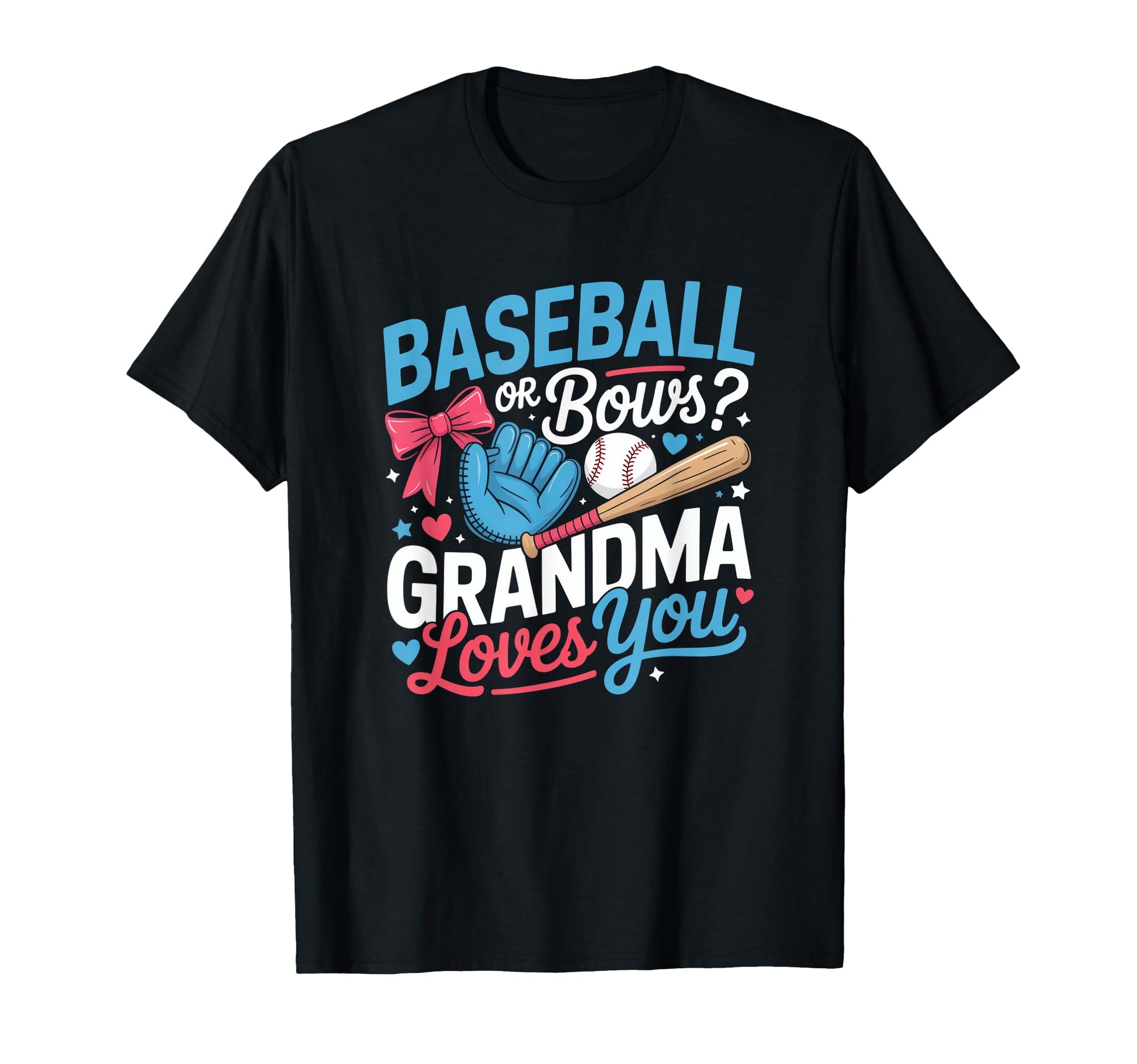 Gender Reveal Baseball Or Bows T-Shirt - Aesthetic Graphic Men Women - T-Shirt, Sweatshirt, Hoodie