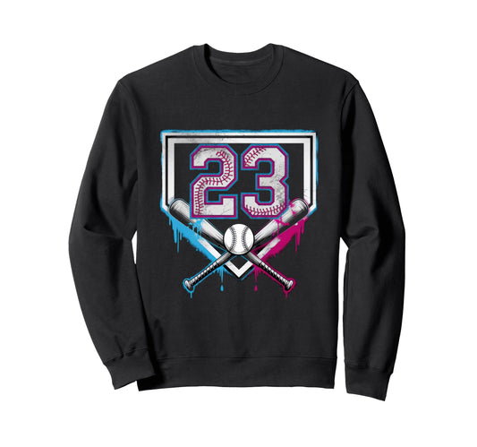 Baseball Home Ice Cream 23Th Sweatshirt - Streetwear Style Men Women - T-Shirt, Sweatshirt, Hoodie