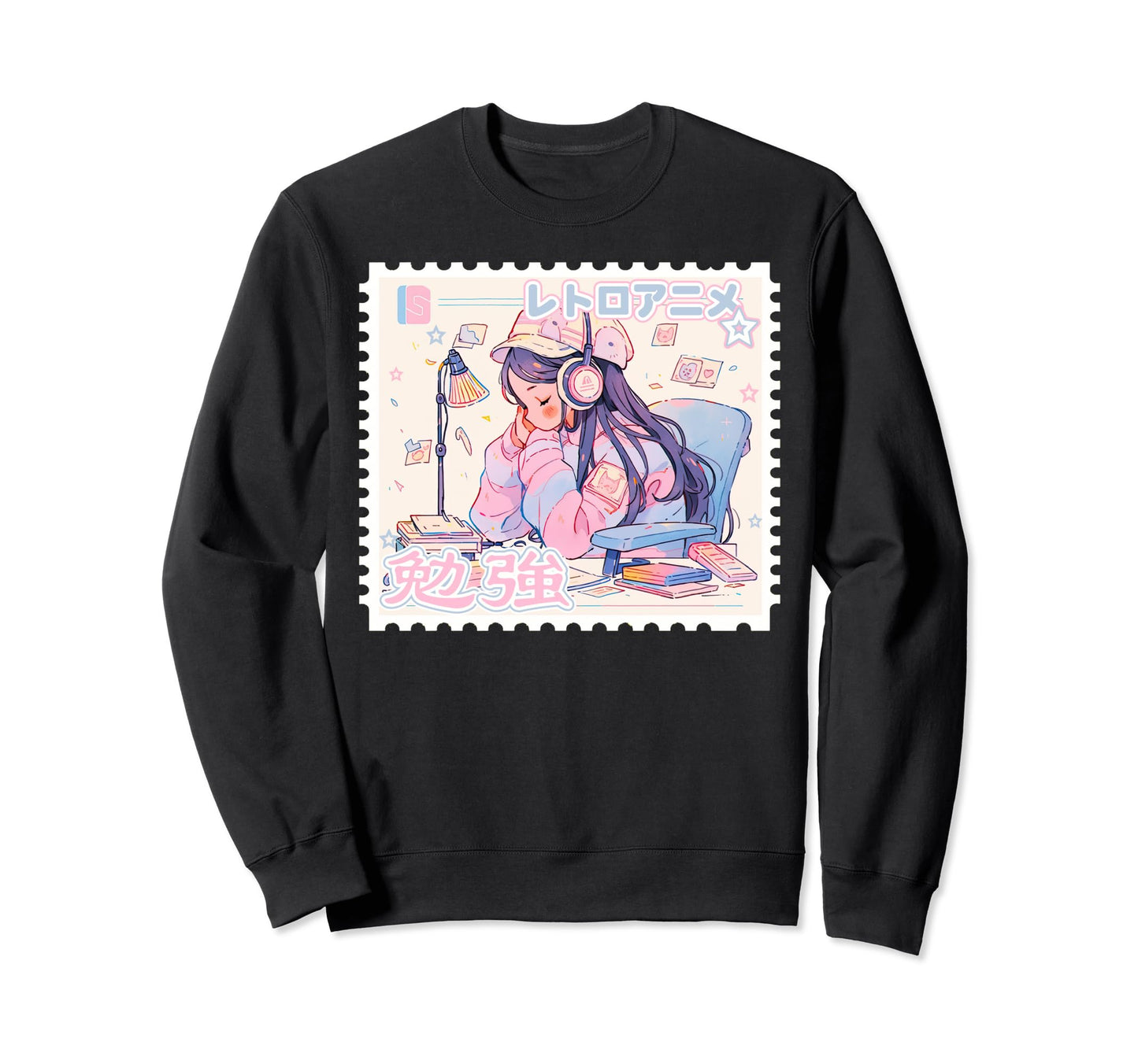 Kawaii Anime Music Lover Y2K Sweatshirt - Casual Everyday Wear for Adults - T-Shirt, Sweatshirt, Hoodie
