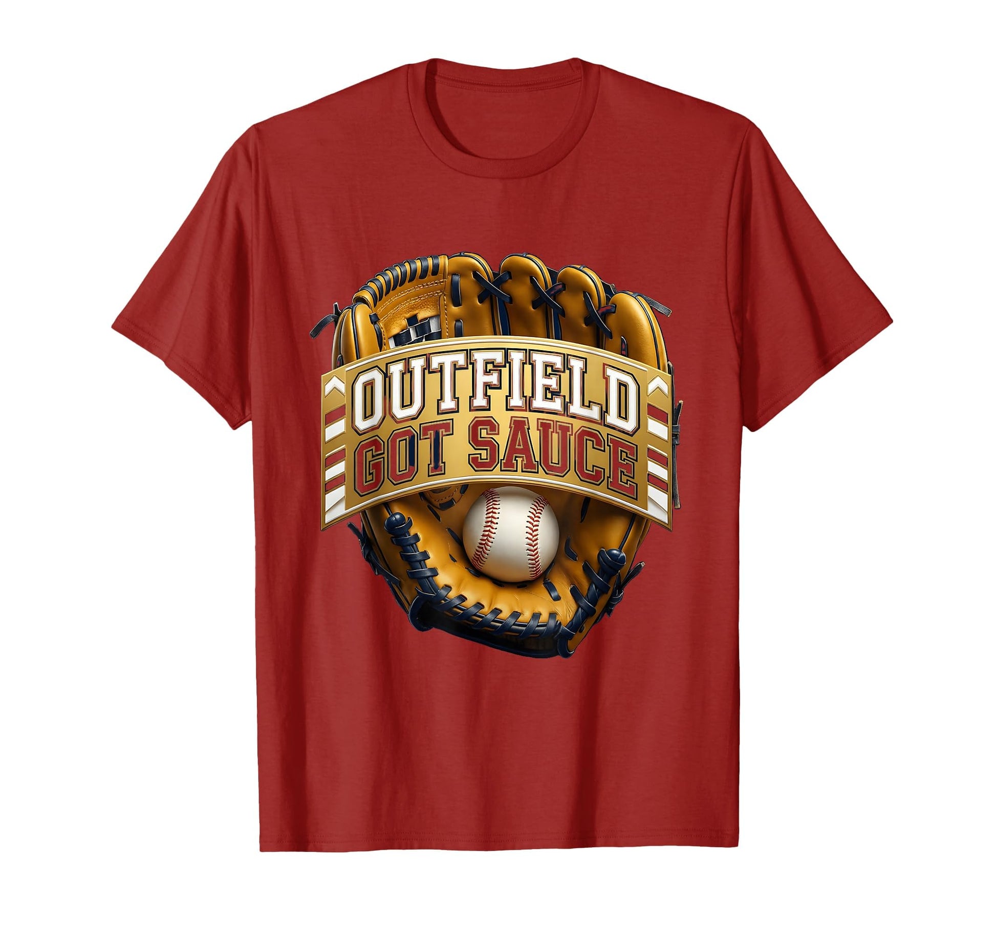 Outfield Got Sauce Baseball Drip T-Shirt - Graphic Print for Adults - T-Shirt, Sweatshirt, Hoodie