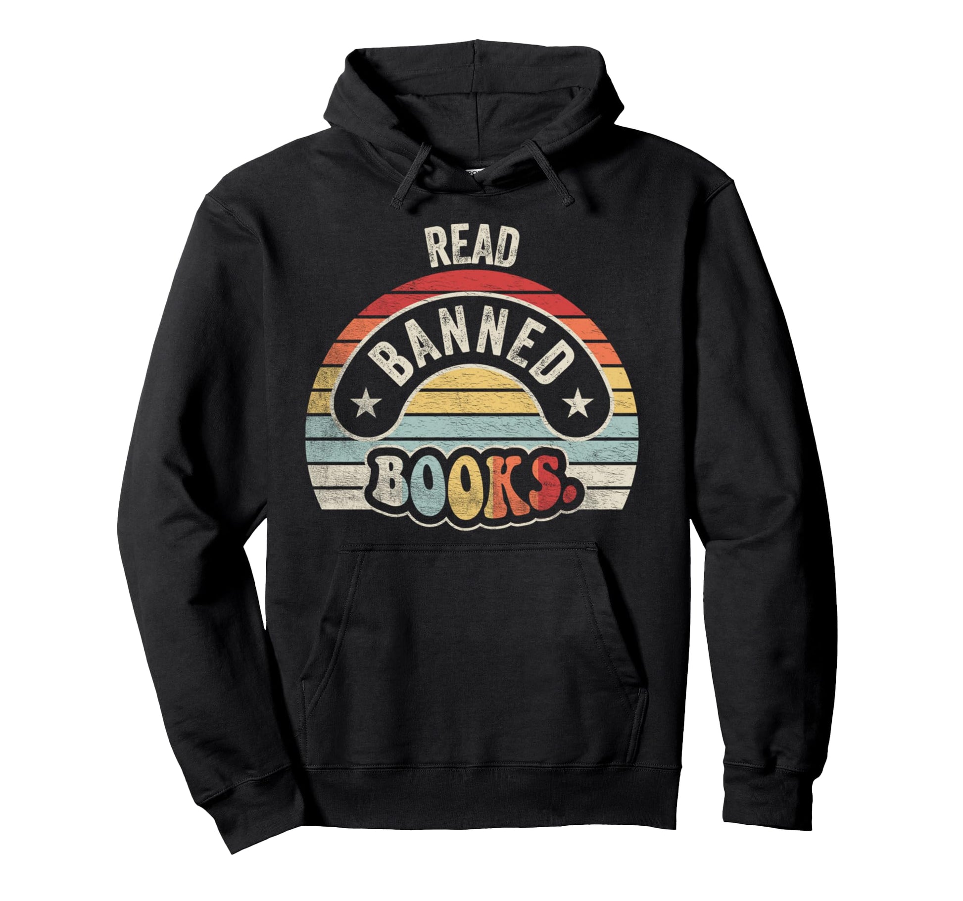 Read Banned Books Inspired Typography Hoodie - Novelty Apparel Unisex - T-Shirt, Sweatshirt, Hoodie