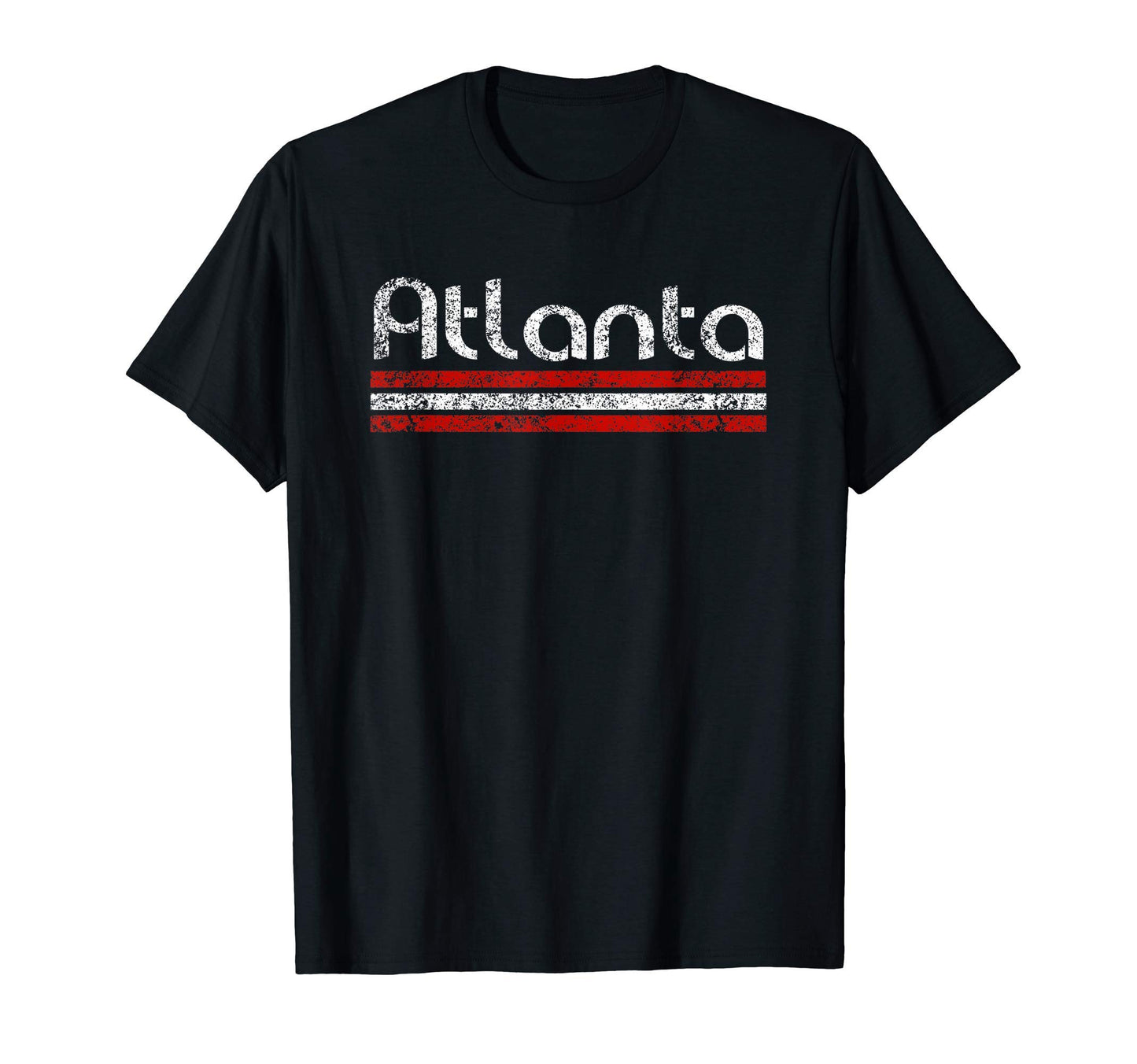 Atlanta Georgia Weathered Stripe T-Shirt - Casual Everyday Wear Unisex - T-Shirt, Sweatshirt, Hoodie