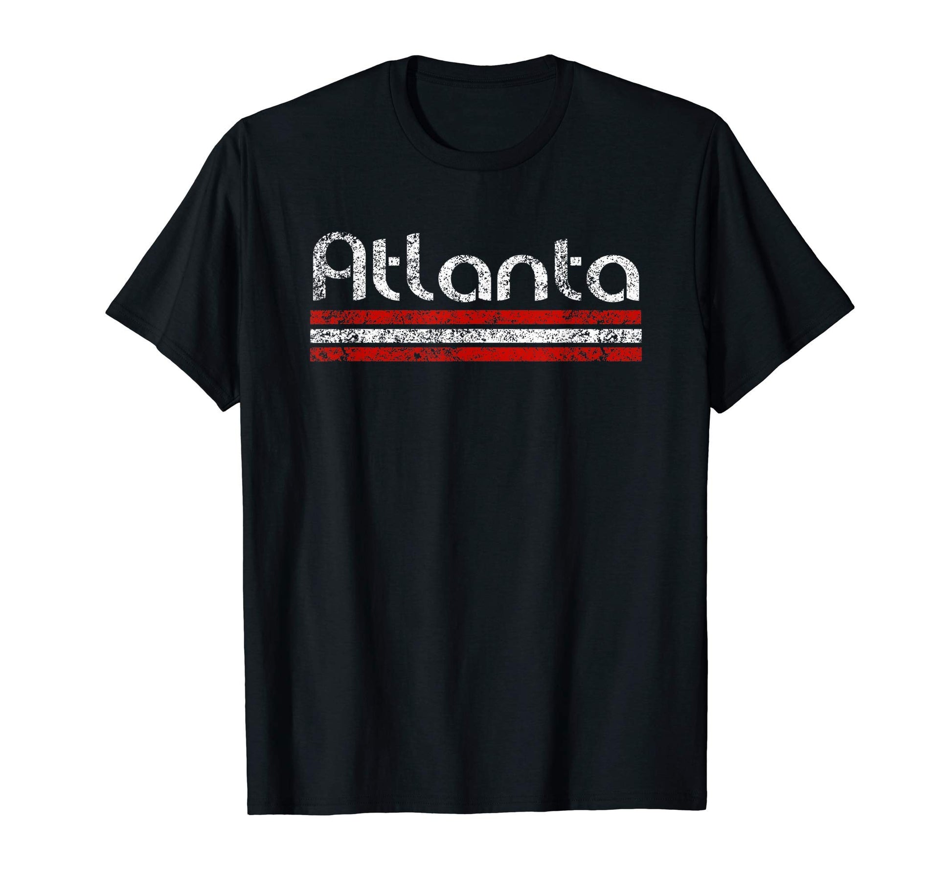Atlanta Georgia Weathered Stripe T-Shirt - Casual Everyday Wear Unisex - T-Shirt, Sweatshirt, Hoodie