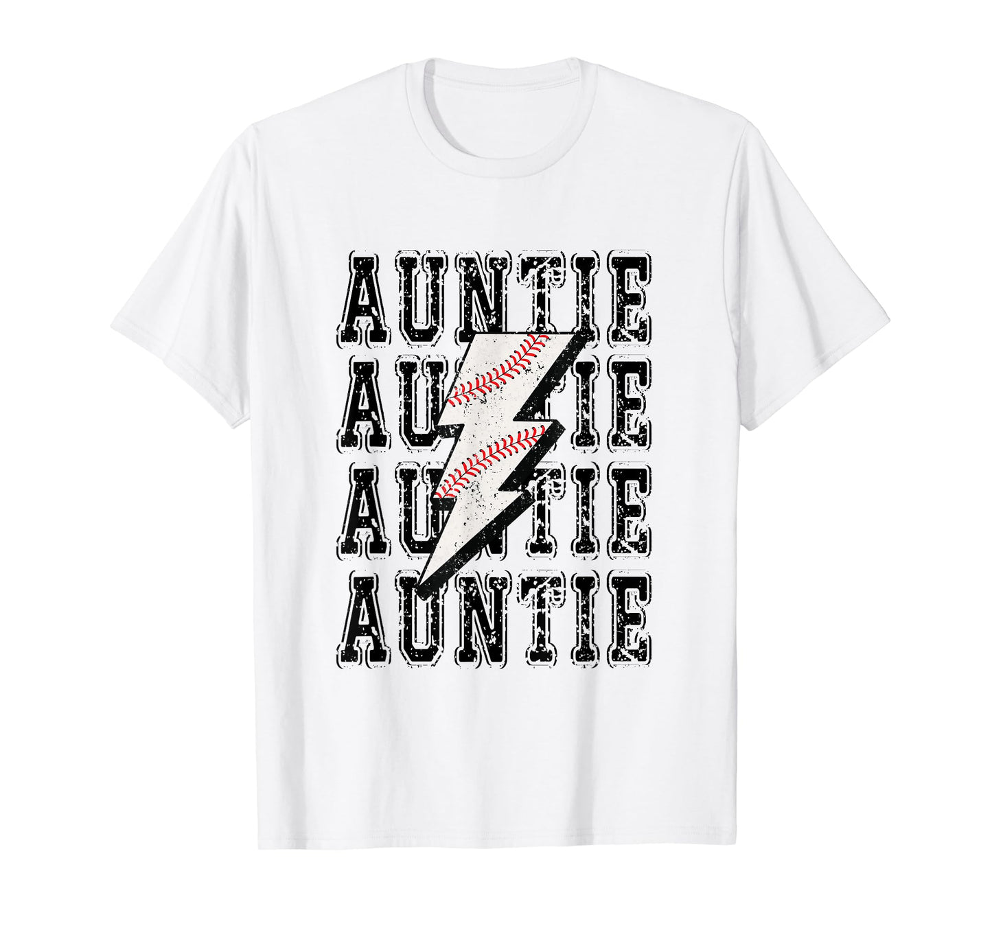 Baseball Auntie Lightning Bolt T-Shirt - Casual Everyday Wear Unisex - T-Shirt, Sweatshirt, Hoodie