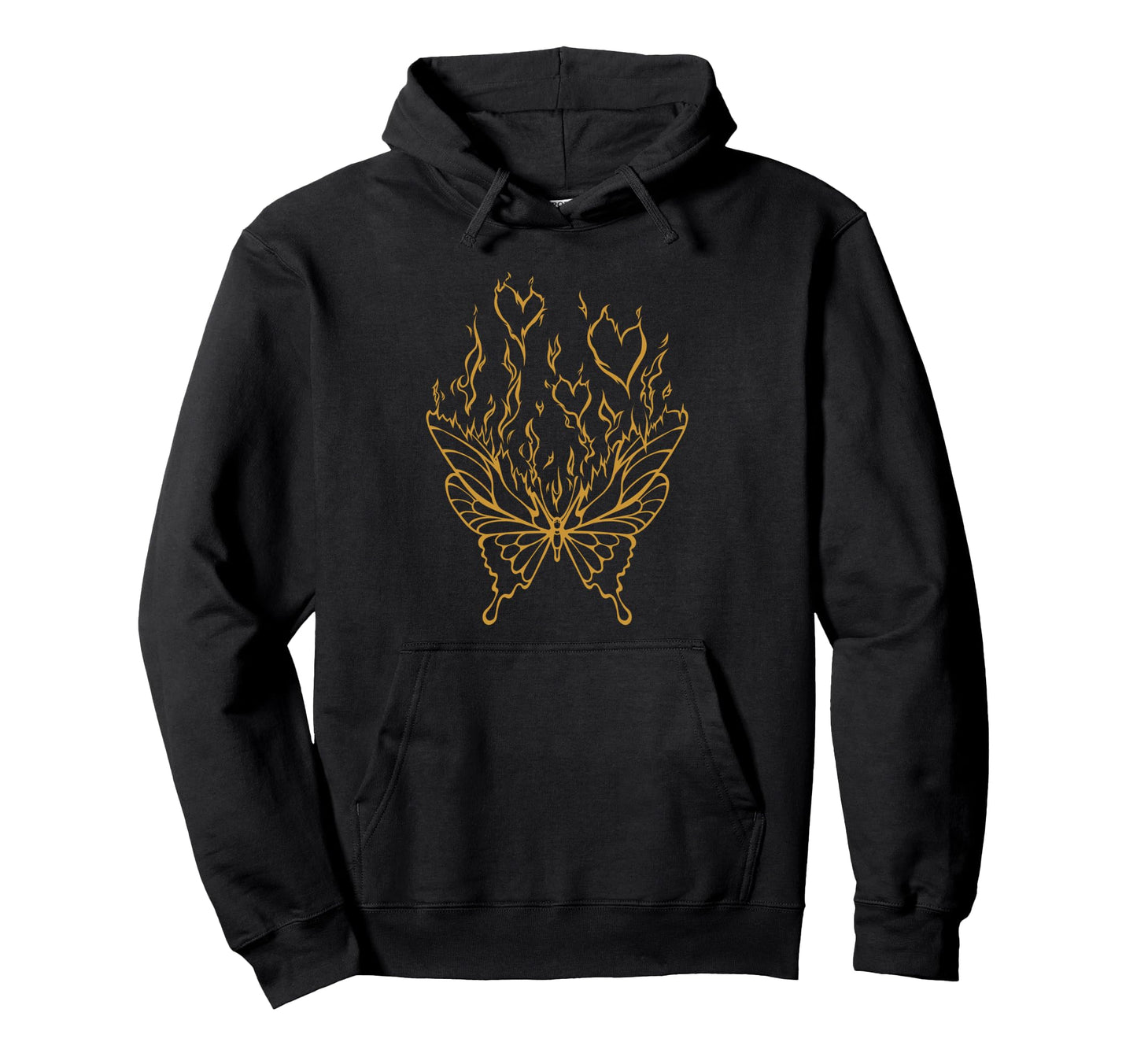 Butterfly Grunge Fairycore Aesthetic Hoodie - Minimalist Print for Adults - T-Shirt, Sweatshirt, Hoodie