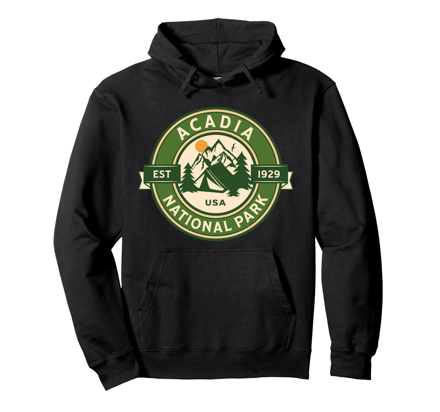 Acadia National Park Maine Hike Camp Hoodie - Novelty Apparel Unisex - T-Shirt, Sweatshirt, Hoodie