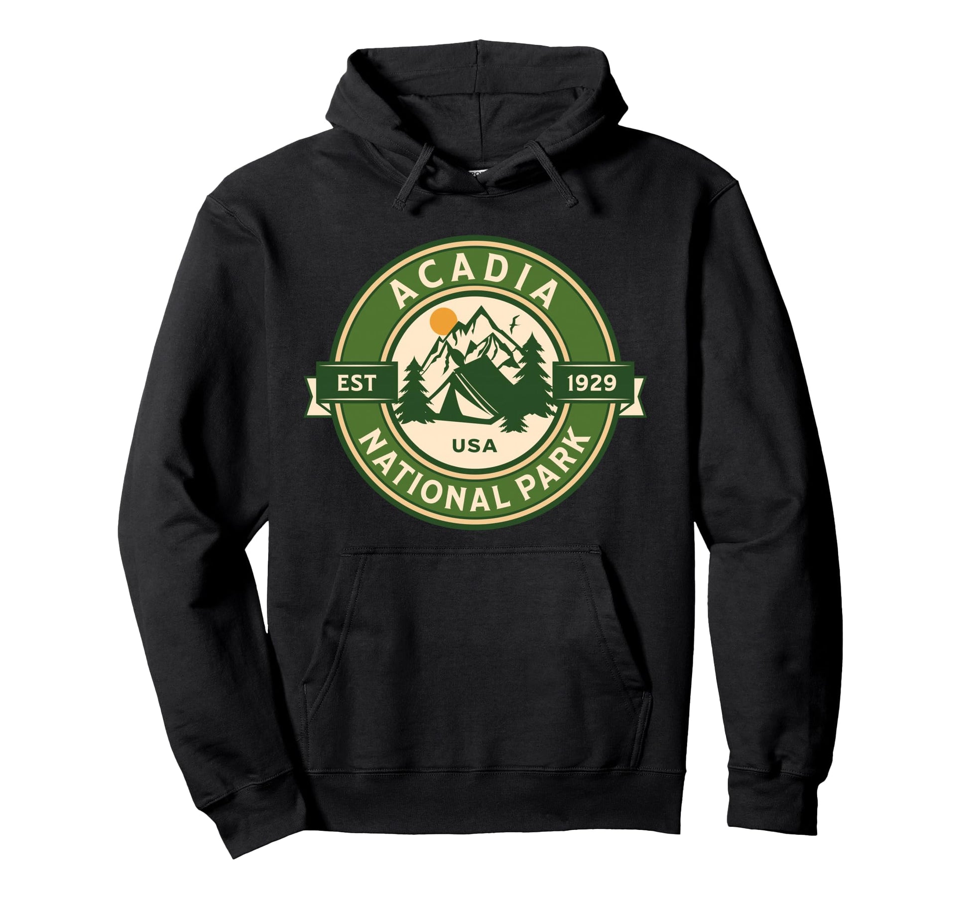 Acadia National Park Maine Hike Camp Hoodie - Novelty Apparel Unisex - T-Shirt, Sweatshirt, Hoodie