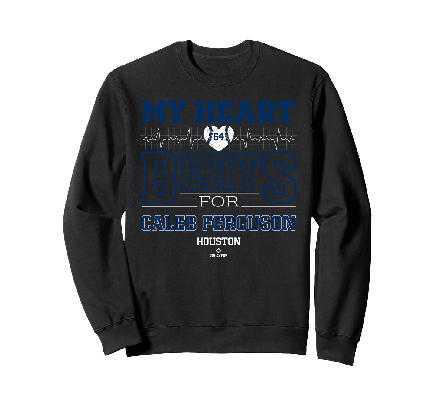 My Heart Beats Caleb Ferguson Sweatshirt - Minimalist Print Men Women - T-Shirt, Sweatshirt, Hoodie