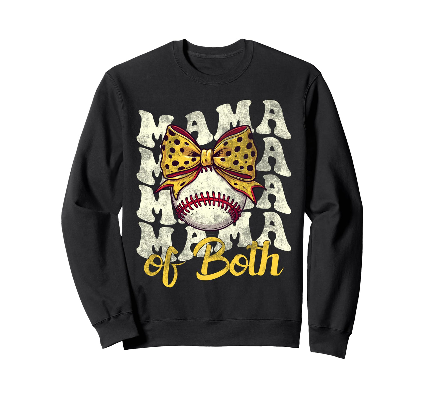 Leopard Mothers Day Mama Mom Both Sweatshirt - Novelty Apparel for Adults - T-Shirt, Sweatshirt, Hoodie