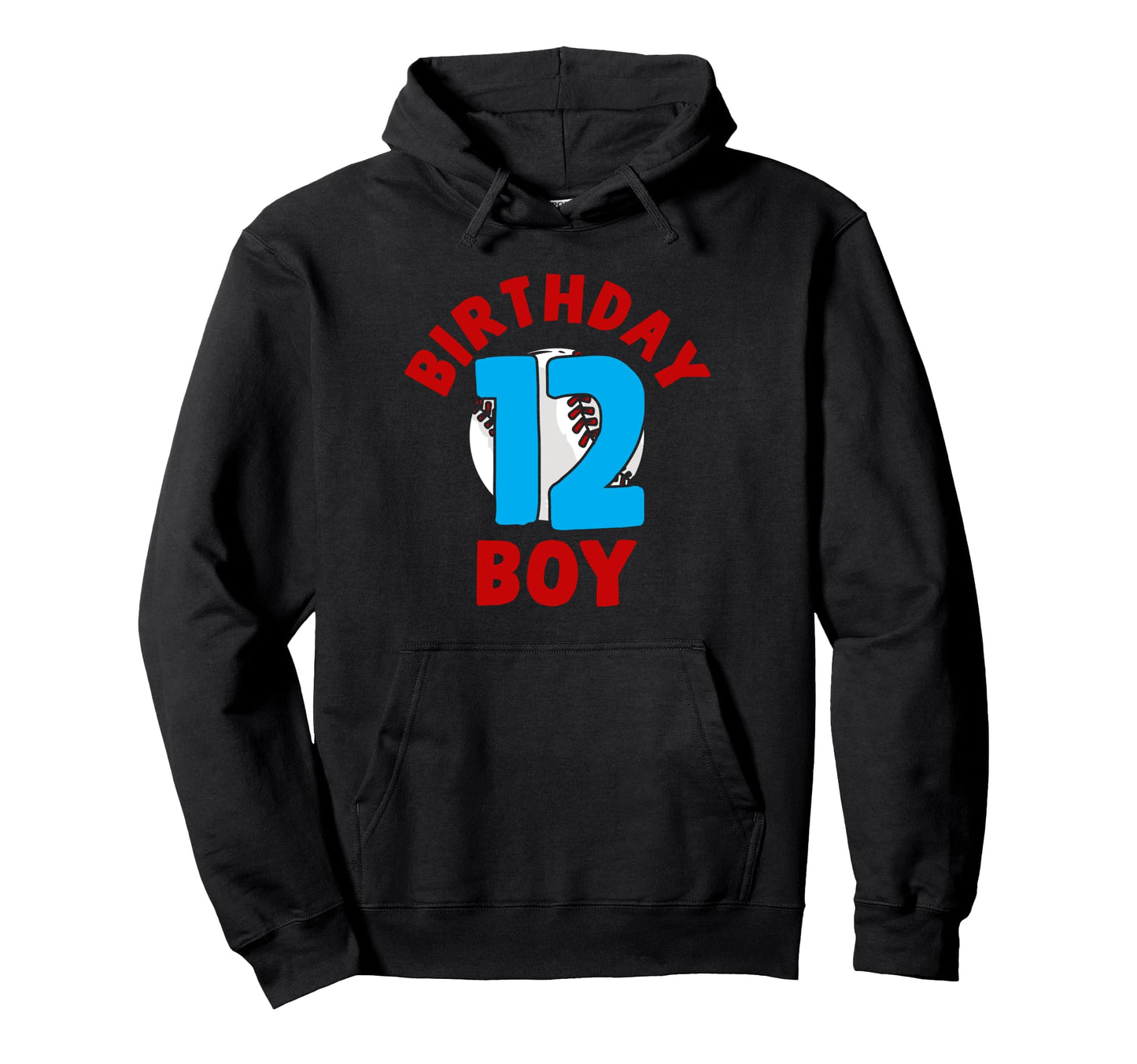 12Th Birthday Baseball Birthday Twelve Years Hoodie - Graphic Print Unisex - T-Shirt, Sweatshirt, Hoodie