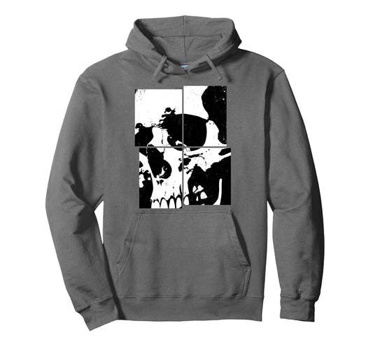 Aesthetic Streetwear Skull Hoodie - Aesthetic Graphic Men Women - T-Shirt, Sweatshirt, Hoodie