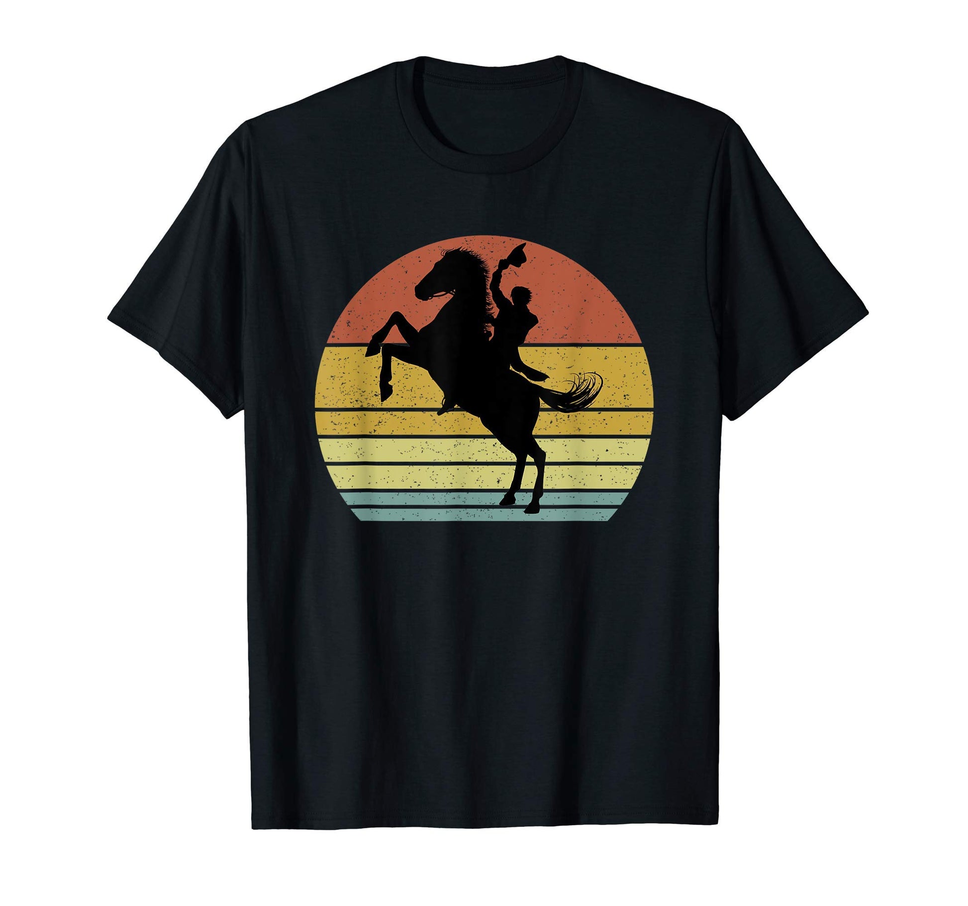 Cowboy Texas Rodeo Western Bucking Bronco T-Shirt - Trendy Graphic Unisex - T-Shirt, Sweatshirt, Hoodie