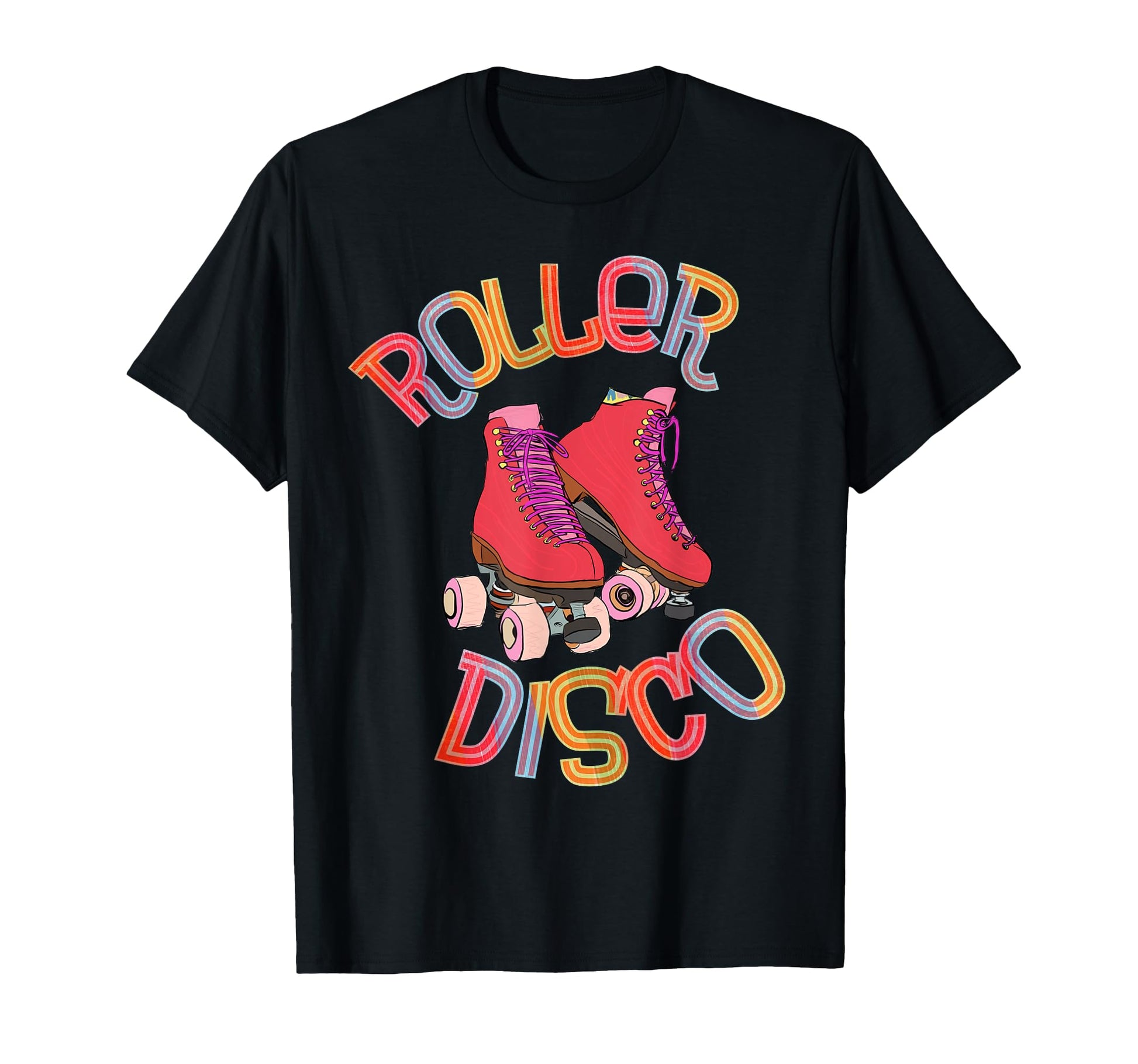 Roller Disco 70S And 80S Party Skater T-Shirt - Custom Art Print Unisex - T-Shirt, Sweatshirt, Hoodie