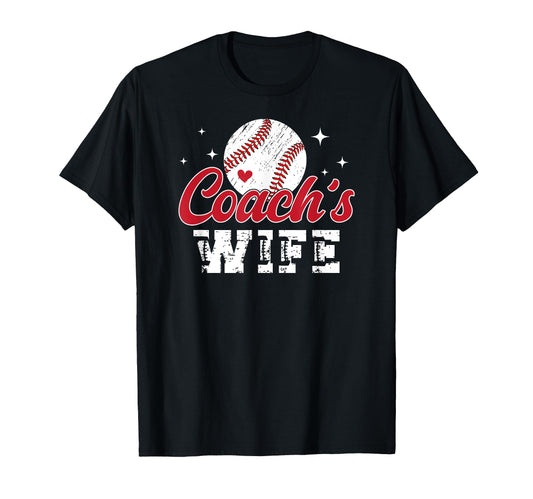 Baseball Coachs Wife Leopard Wife T-Shirt - Graphic Print for Adults - T-Shirt, Sweatshirt, Hoodie