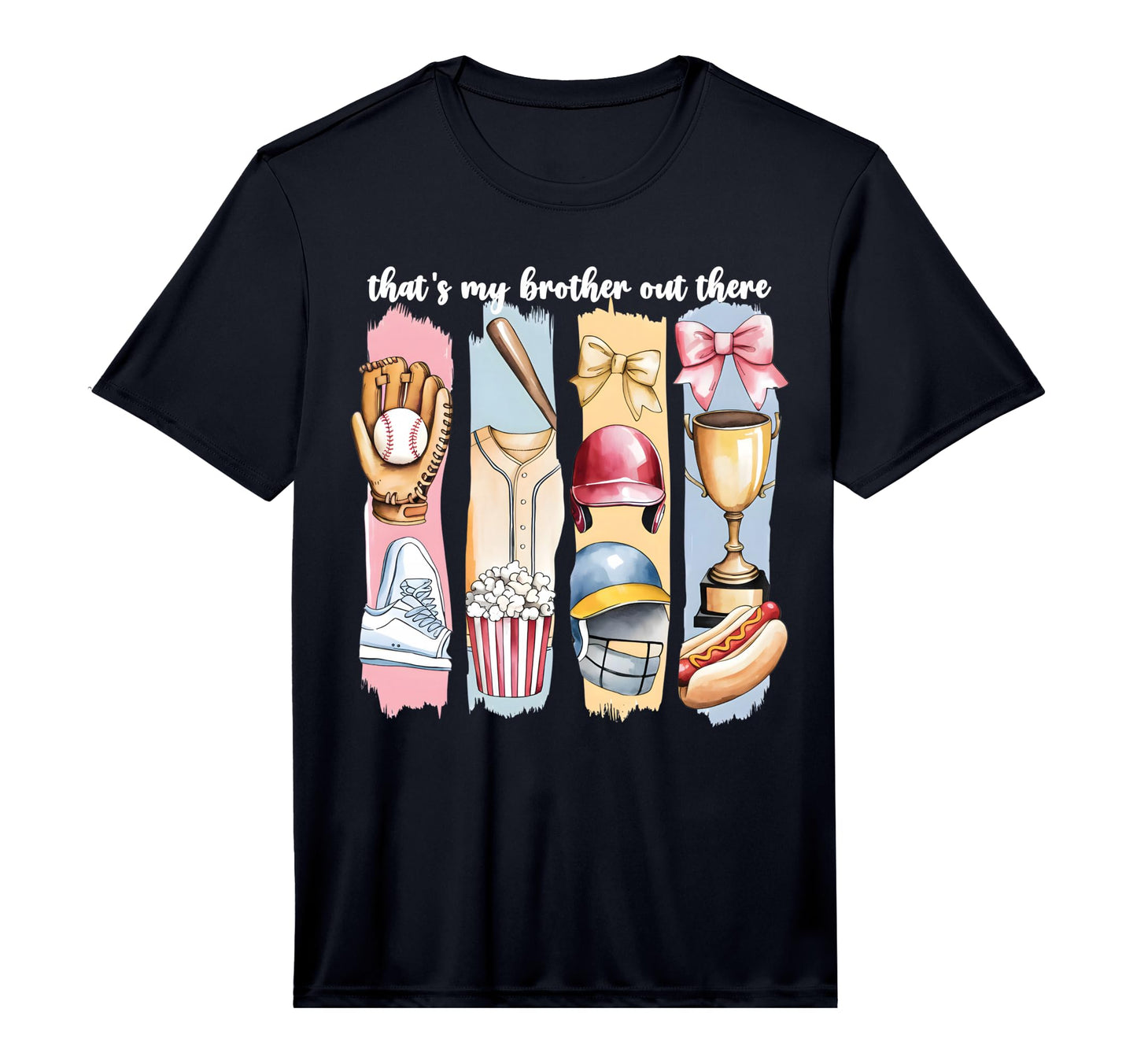 Brushstroke Baseball Sister Thats My T-Shirt - Aesthetic Graphic Unisex - T-Shirt, Sweatshirt, Hoodie