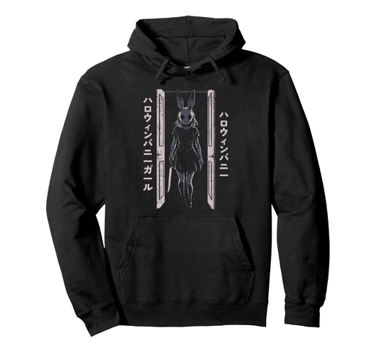 Anime Horror Bunny Aesthetic Soft Grunge Hoodie - Graphic Print Men Women - T-Shirt, Sweatshirt, Hoodie