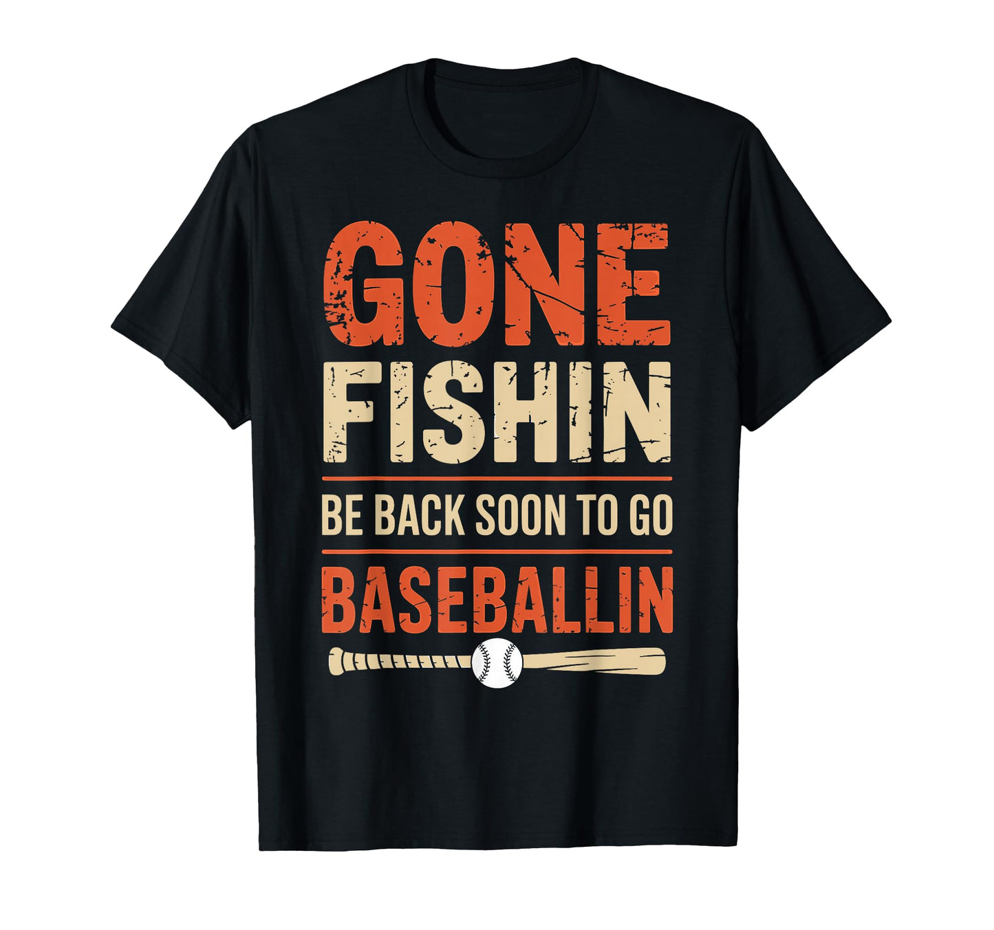 Funny Fishing And Baseball Outdoor T-Shirt - Unique Graphic Men Women - T-Shirt, Sweatshirt, Hoodie