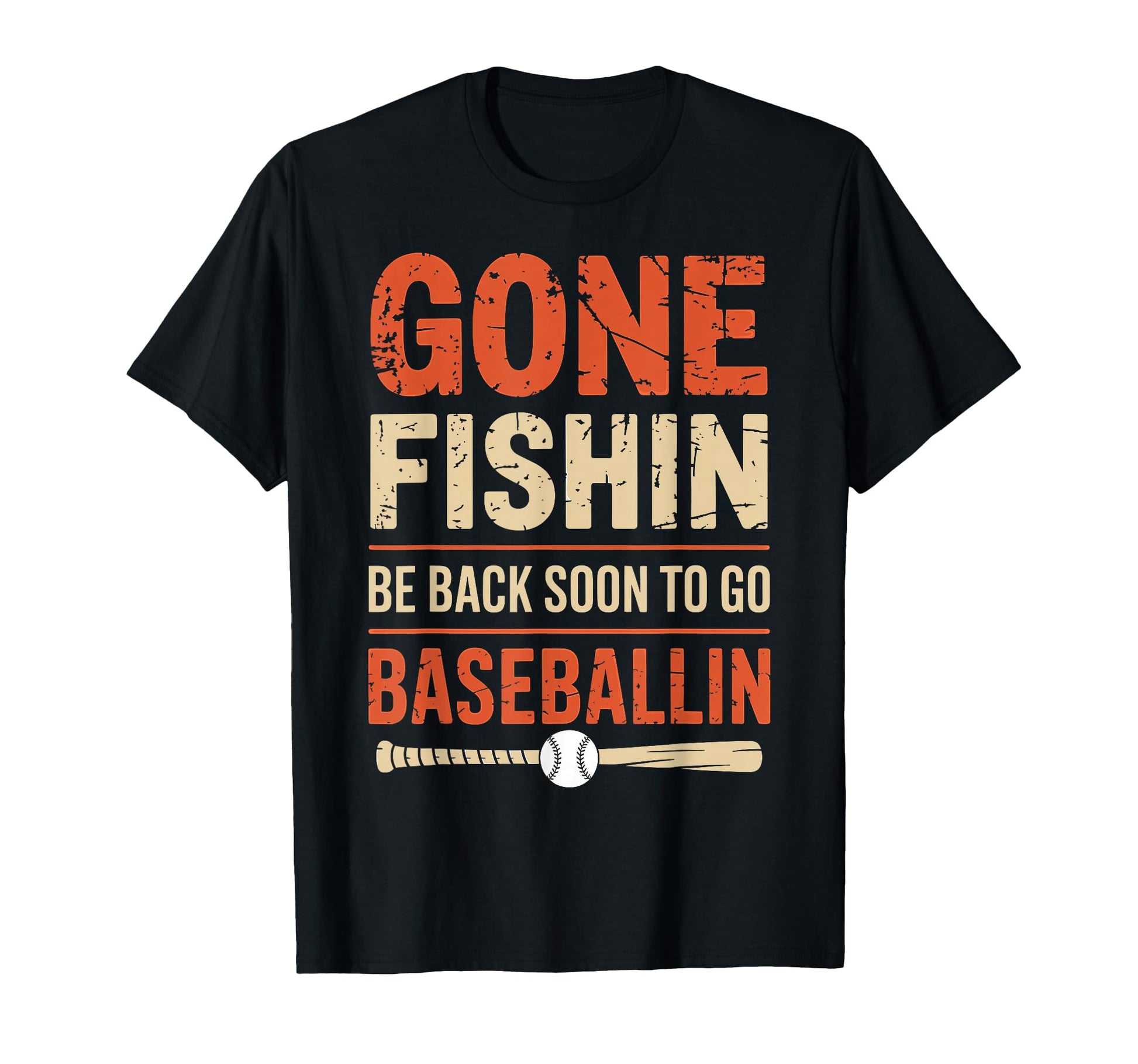 Funny Fishing And Baseball Outdoor T-Shirt - Unique Graphic Men Women - T-Shirt, Sweatshirt, Hoodie