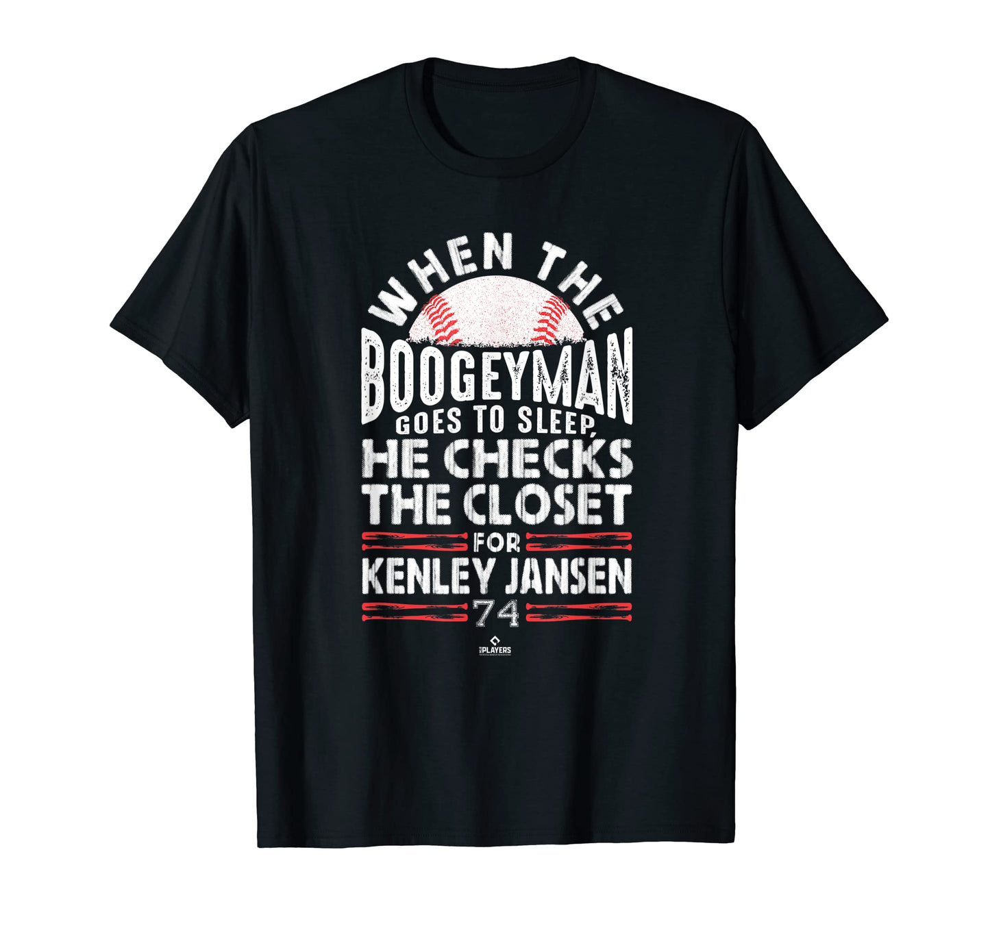 Boogeyman Checks Closet Kenley Jansen T-Shirt - Unique Graphic for Adults - T-Shirt, Sweatshirt, Hoodie
