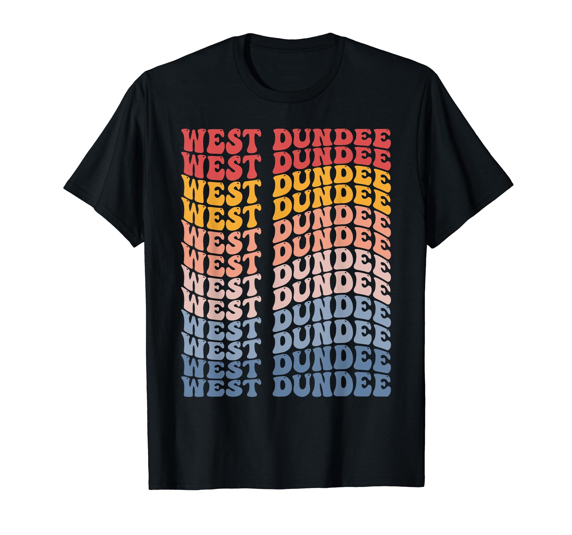 West Dundee City Groovy T-Shirt - Streetwear Style Men Women - T-Shirt, Sweatshirt, Hoodie