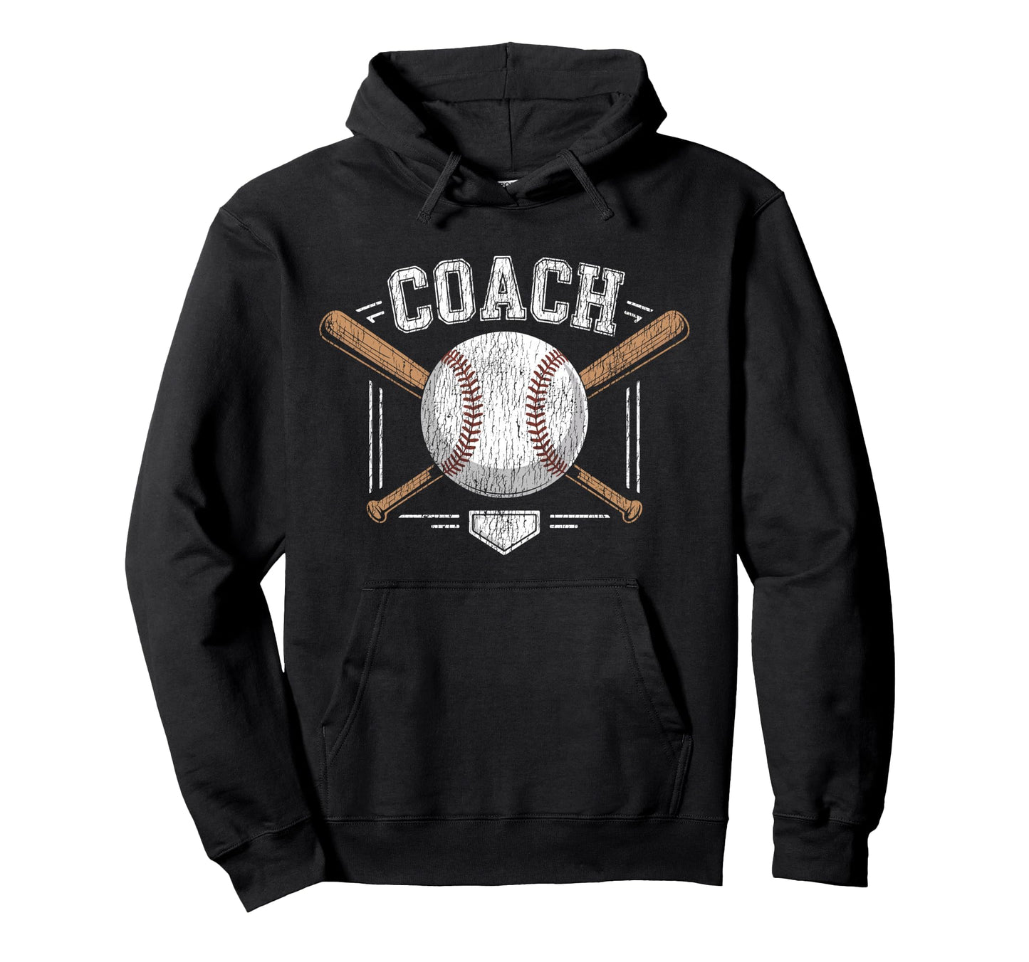 Baseball Fan Coach Coach Hoodie - Aesthetic Graphic for Adults - T-Shirt, Sweatshirt, Hoodie