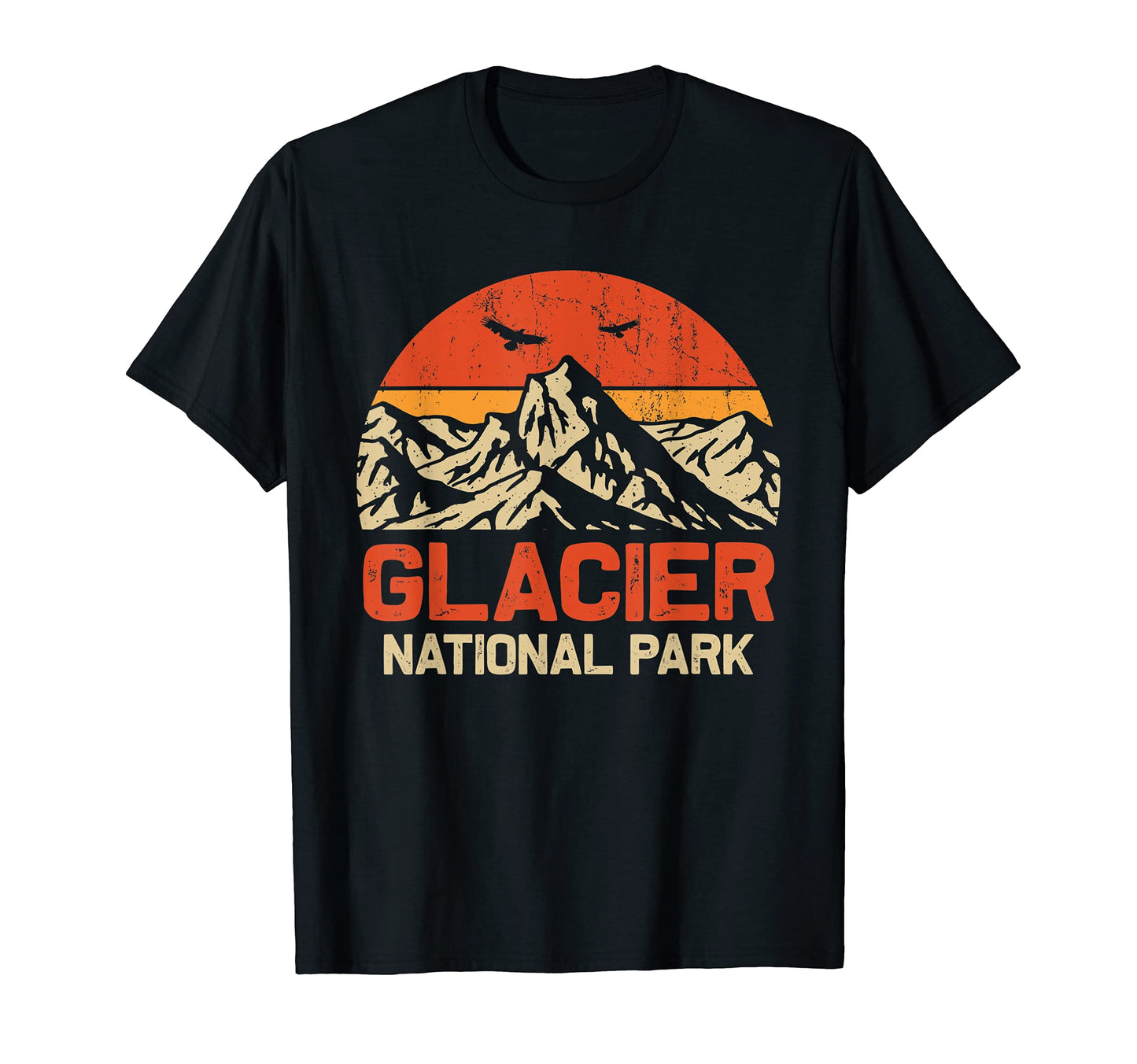 Travel Lover Mountain Glacier National Park T-Shirt - Graphic Print Unisex - T-Shirt, Sweatshirt, Hoodie