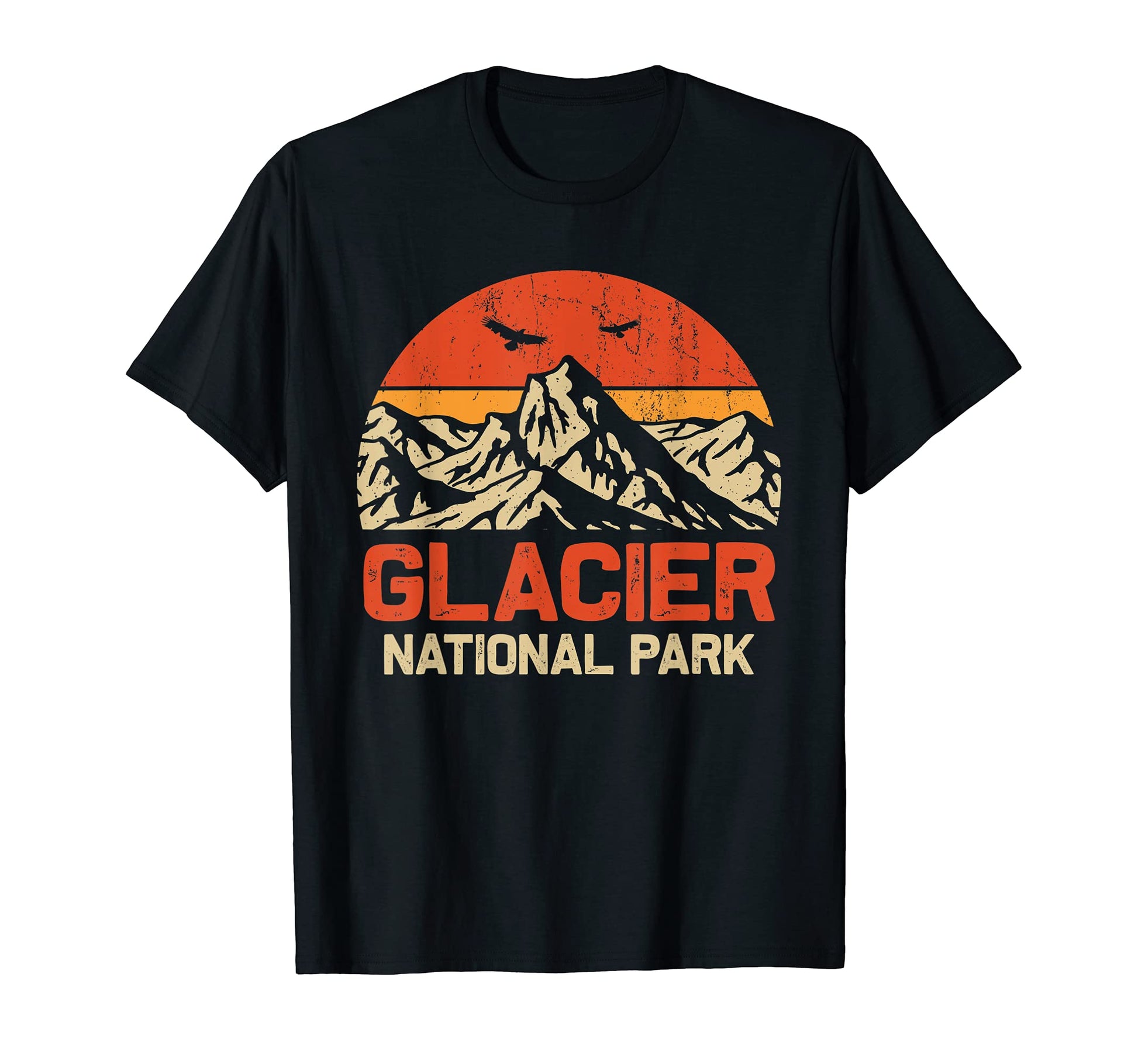 Travel Lover Mountain Glacier National Park T-Shirt - Graphic Print Unisex - T-Shirt, Sweatshirt, Hoodie