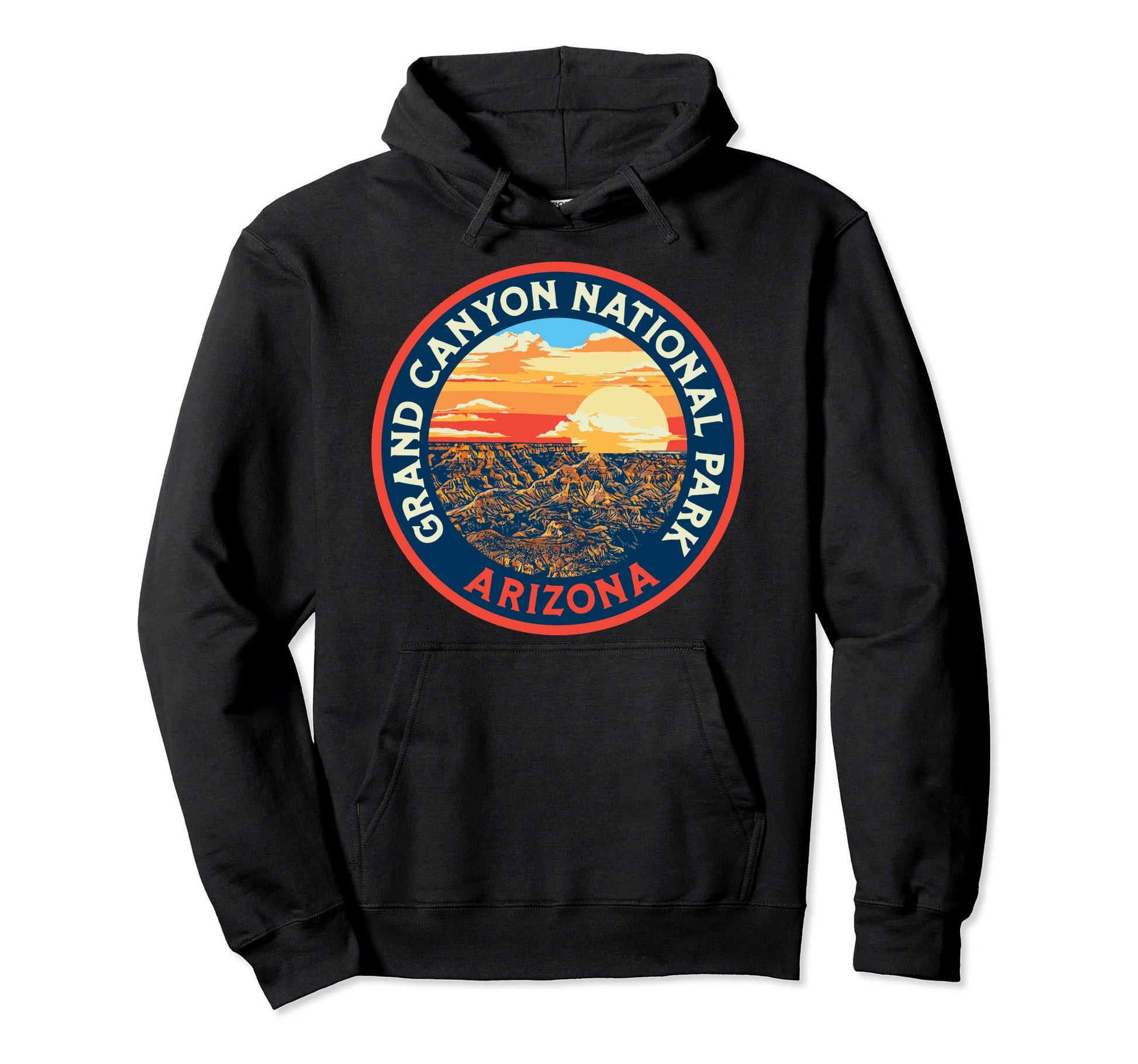 Grand Canyon National Park 80S Hoodie - Casual Everyday Wear Unisex - T-Shirt, Sweatshirt, Hoodie
